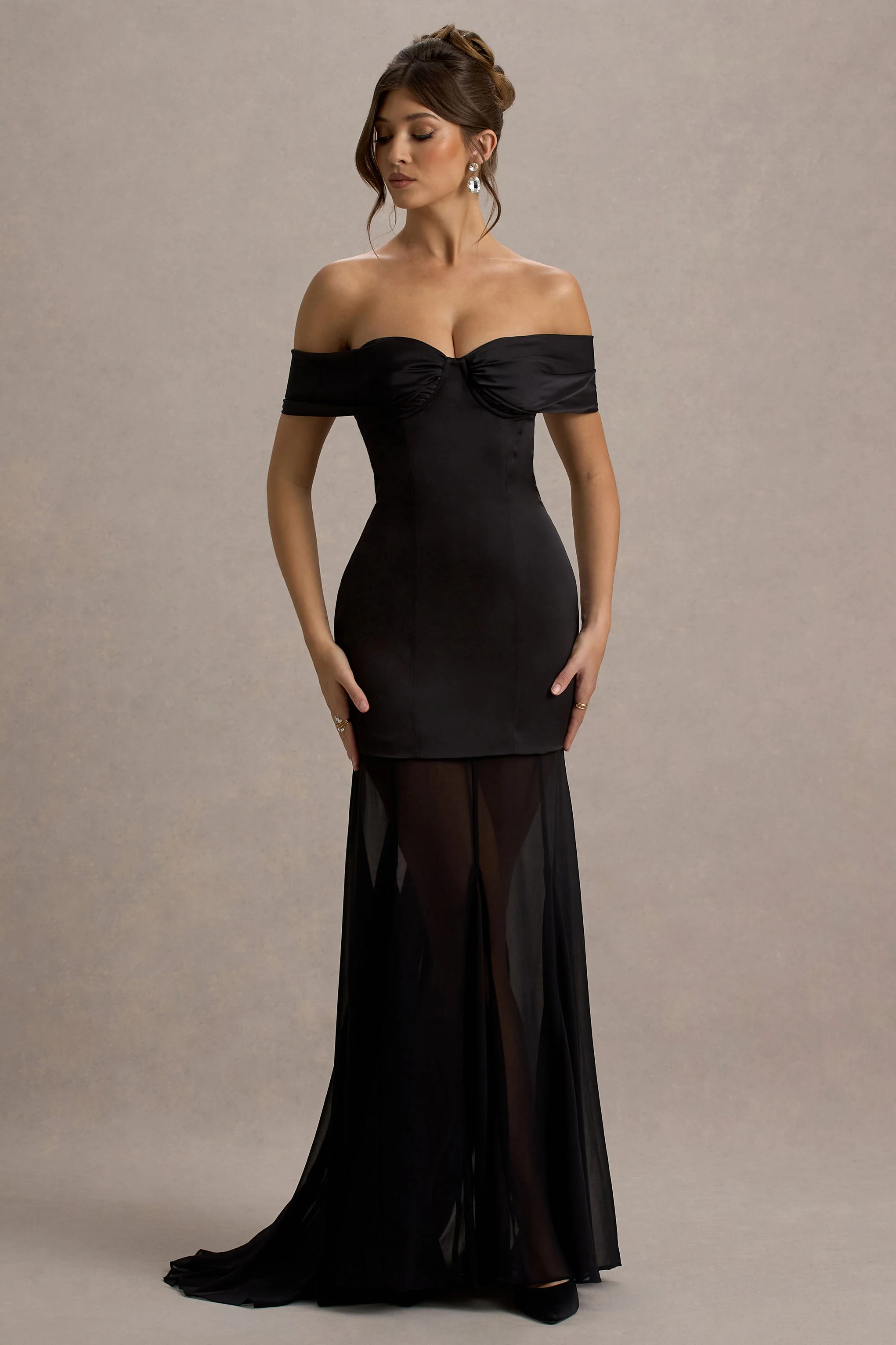 10069-anders-black-satin-bardot-maxi-dress-with-sheer-skirt-1.webp