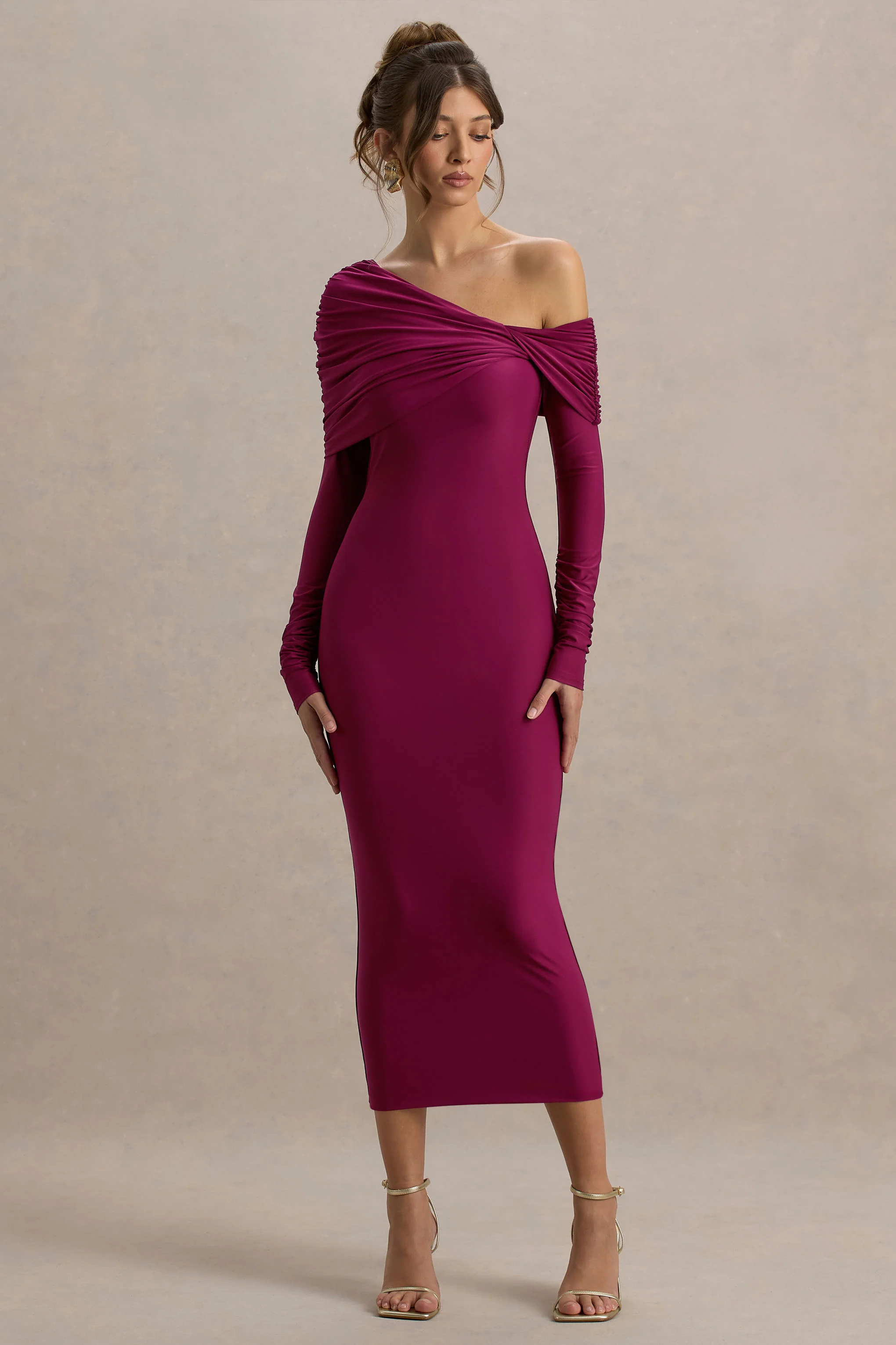 10461-cleo-burgundy-bodycon-midi-dress-with-mesh-sleeves-1.webp