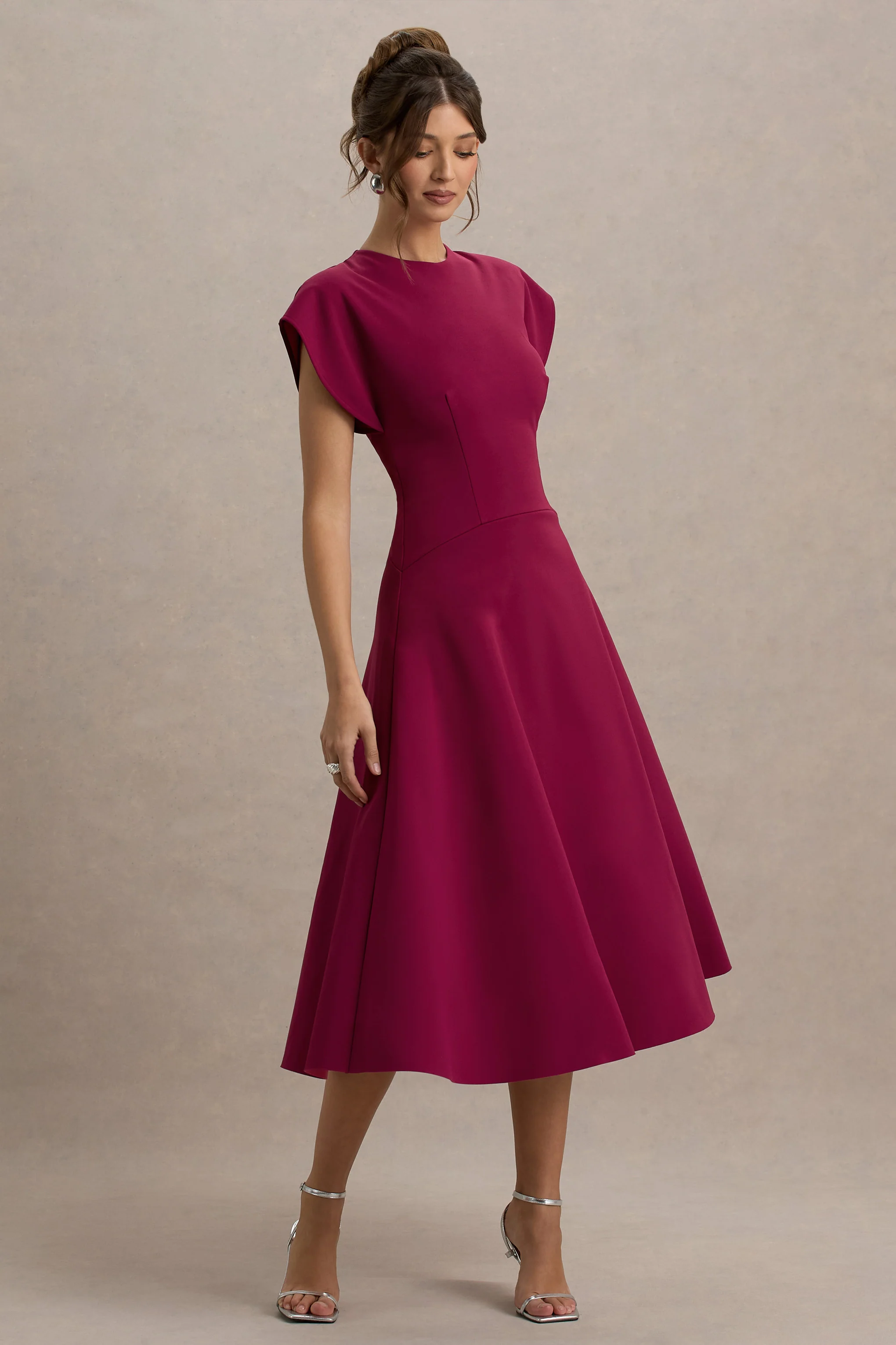 10475-linda-dark-cherry-crew-neck-cap-sleeve-midi-dress-1.webp