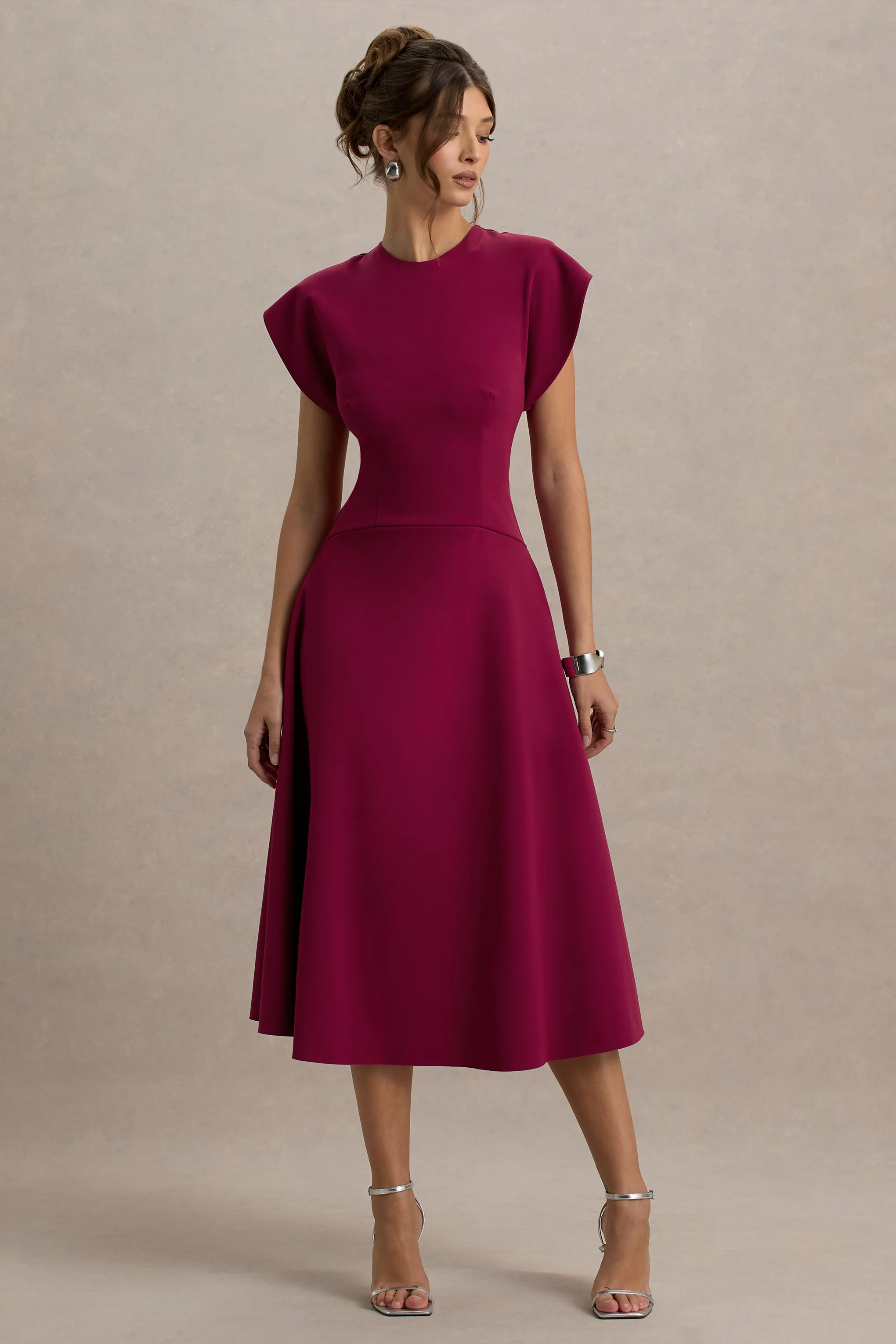 10475-linda-dark-cherry-crew-neck-cap-sleeve-midi-dress-1.webp