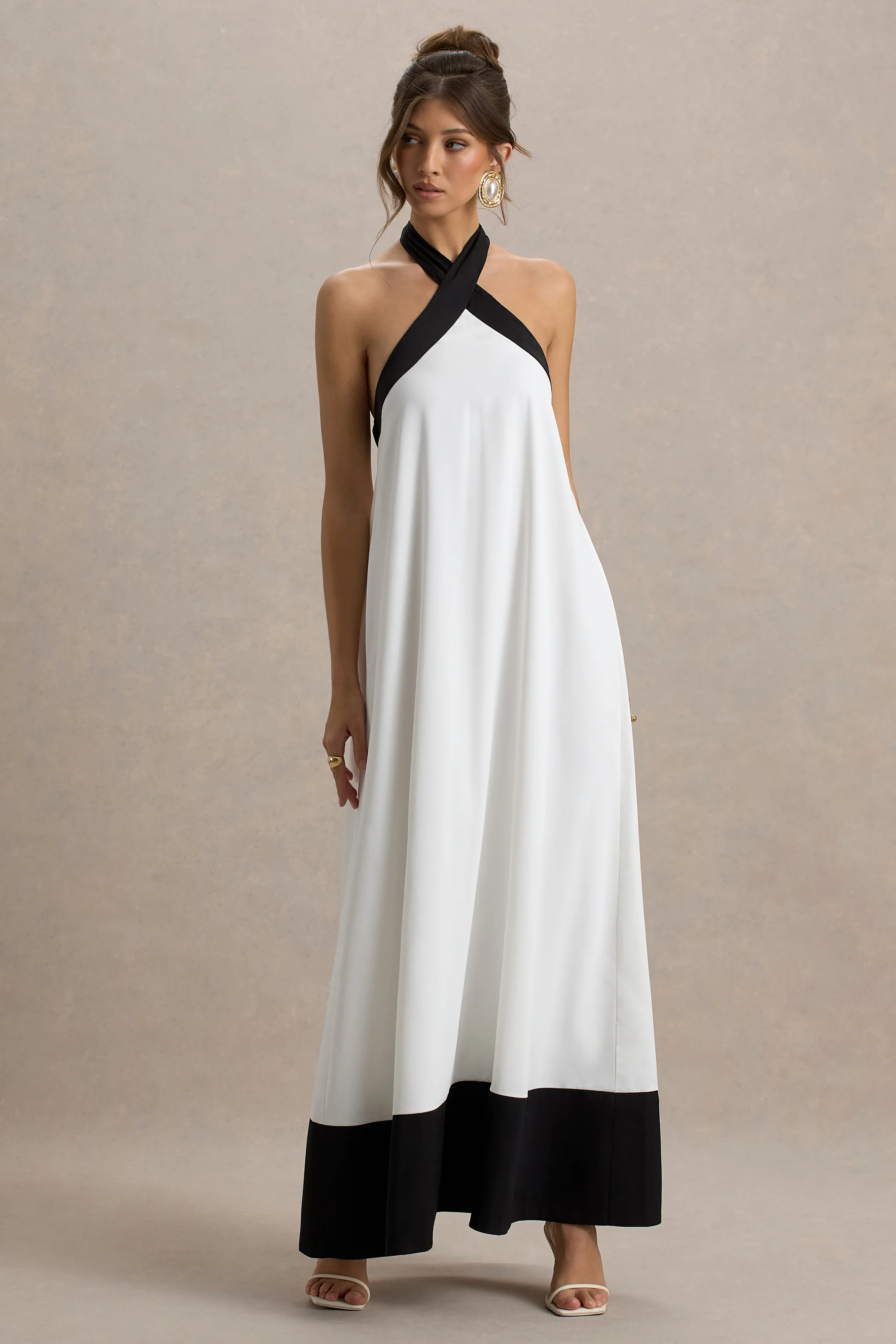 10762-clarabella-white-black-halter-neck-maxi-dress-1.webp