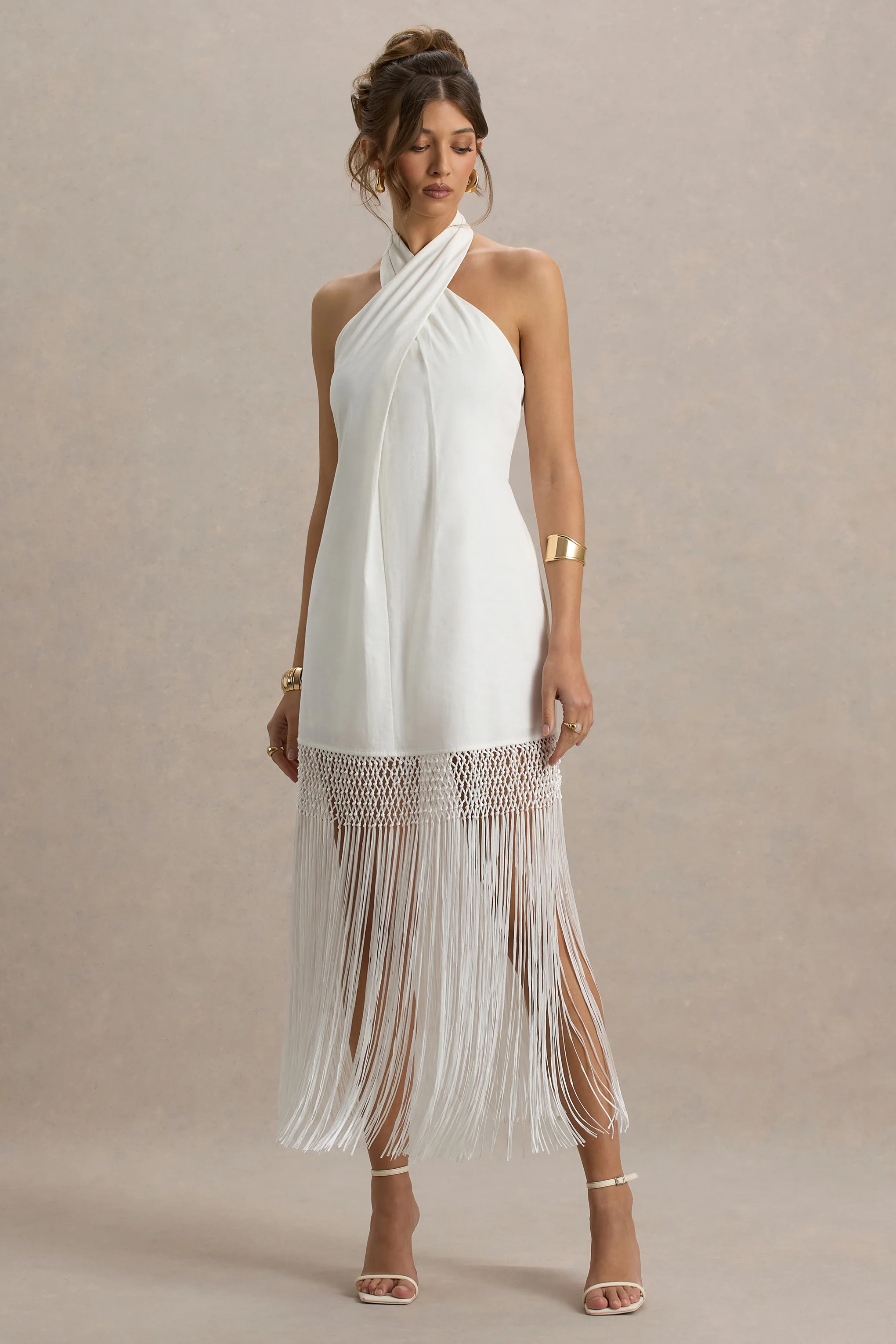 10961-fiametta-ecru-linen-halter-neck-fringe-maxi-dress-1.webp
