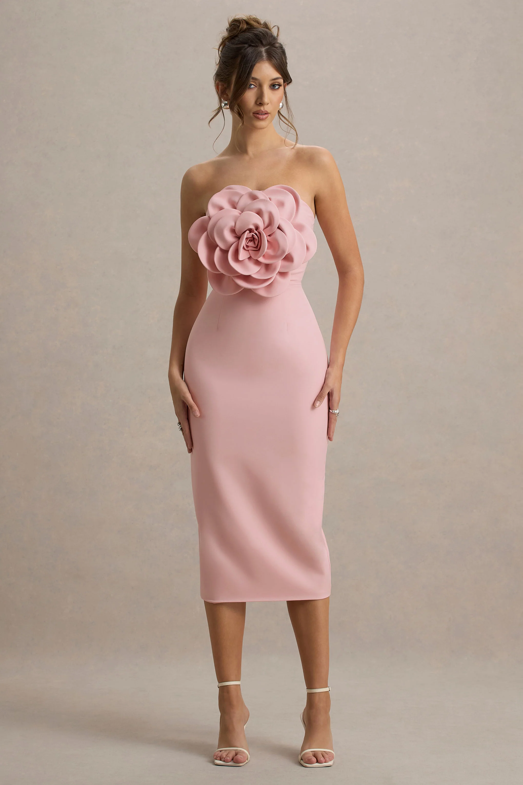 11444-phina-pale-pink-bodycon-midi-dress-with-large-floral-corsages-1.webp