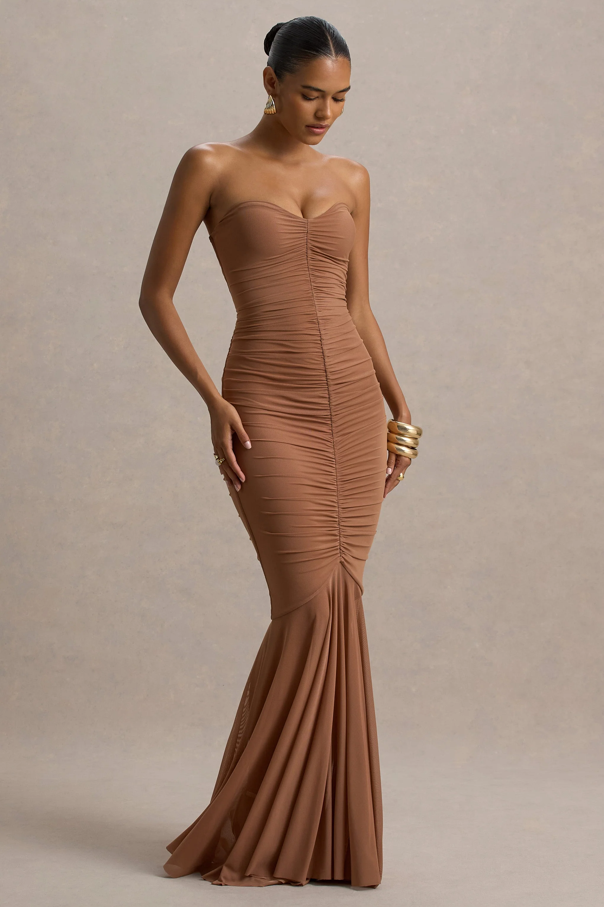 11816-talisa-mocha-ruched-fishtail-maxi-dress-with-mesh-hem-1.webp