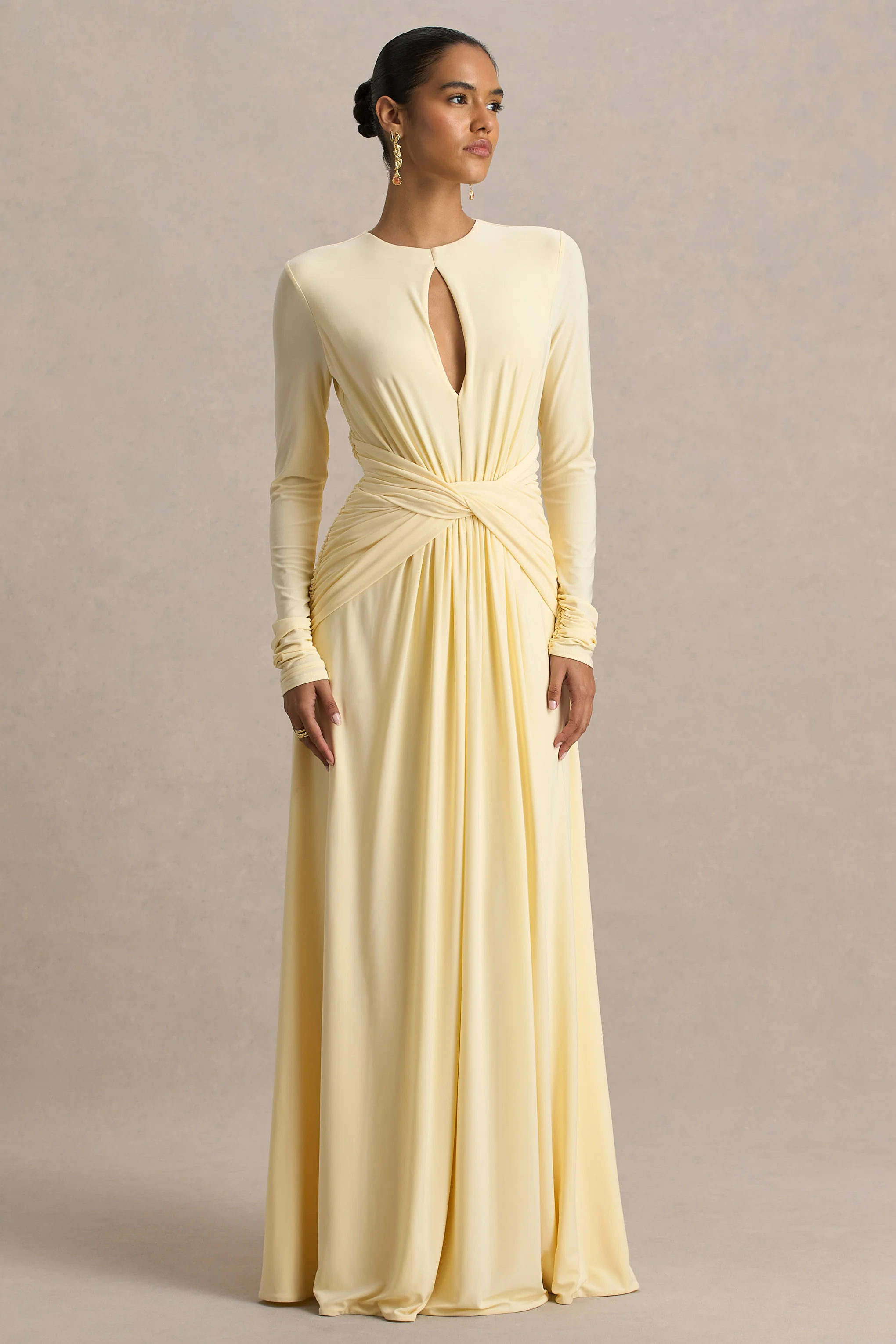 12138-with-me-lemon-high-neck-maxi-dress-with-ruched-detailing-1.webp