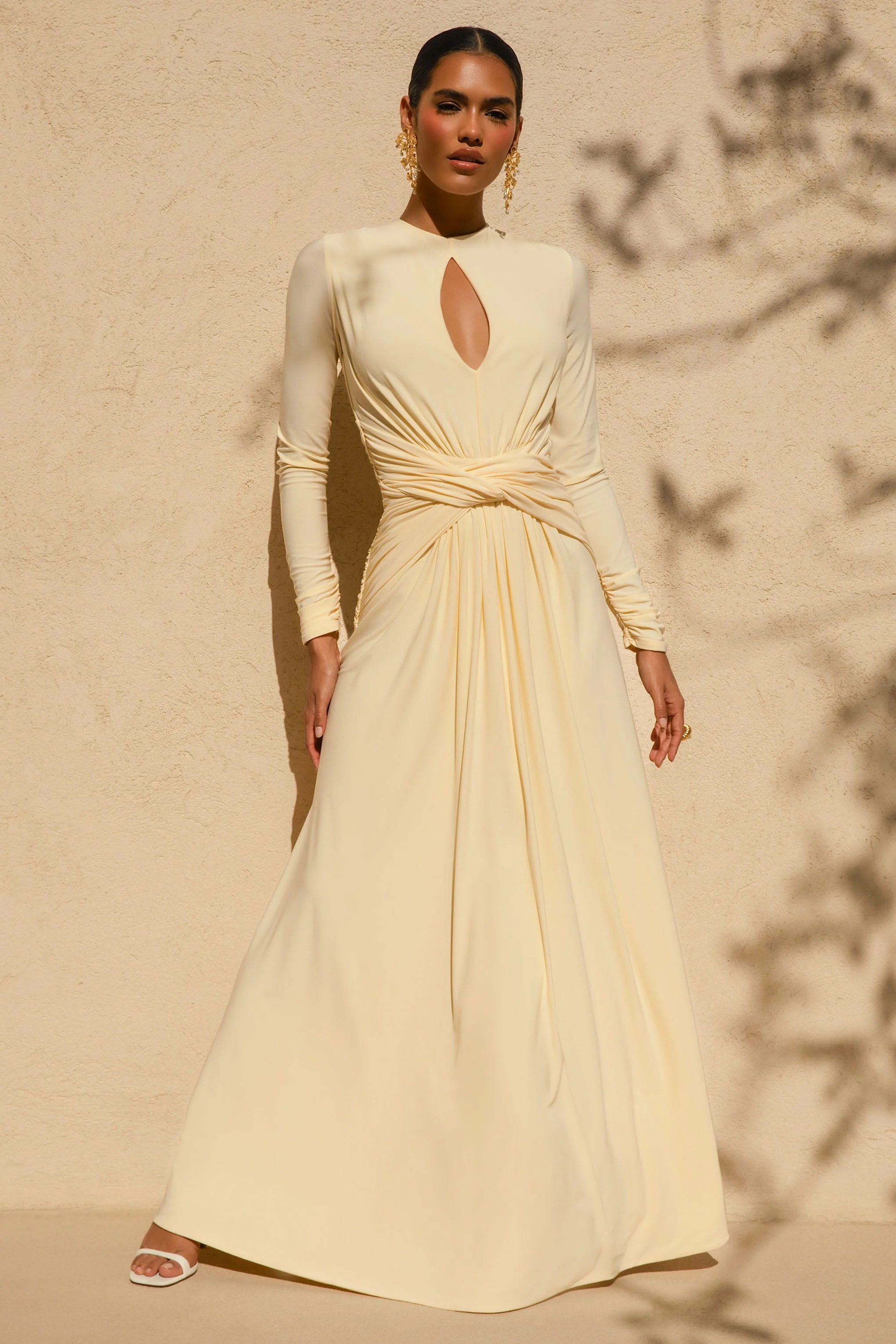 12138-with-me-lemon-high-neck-maxi-dress-with-ruched-detailing-1.webp