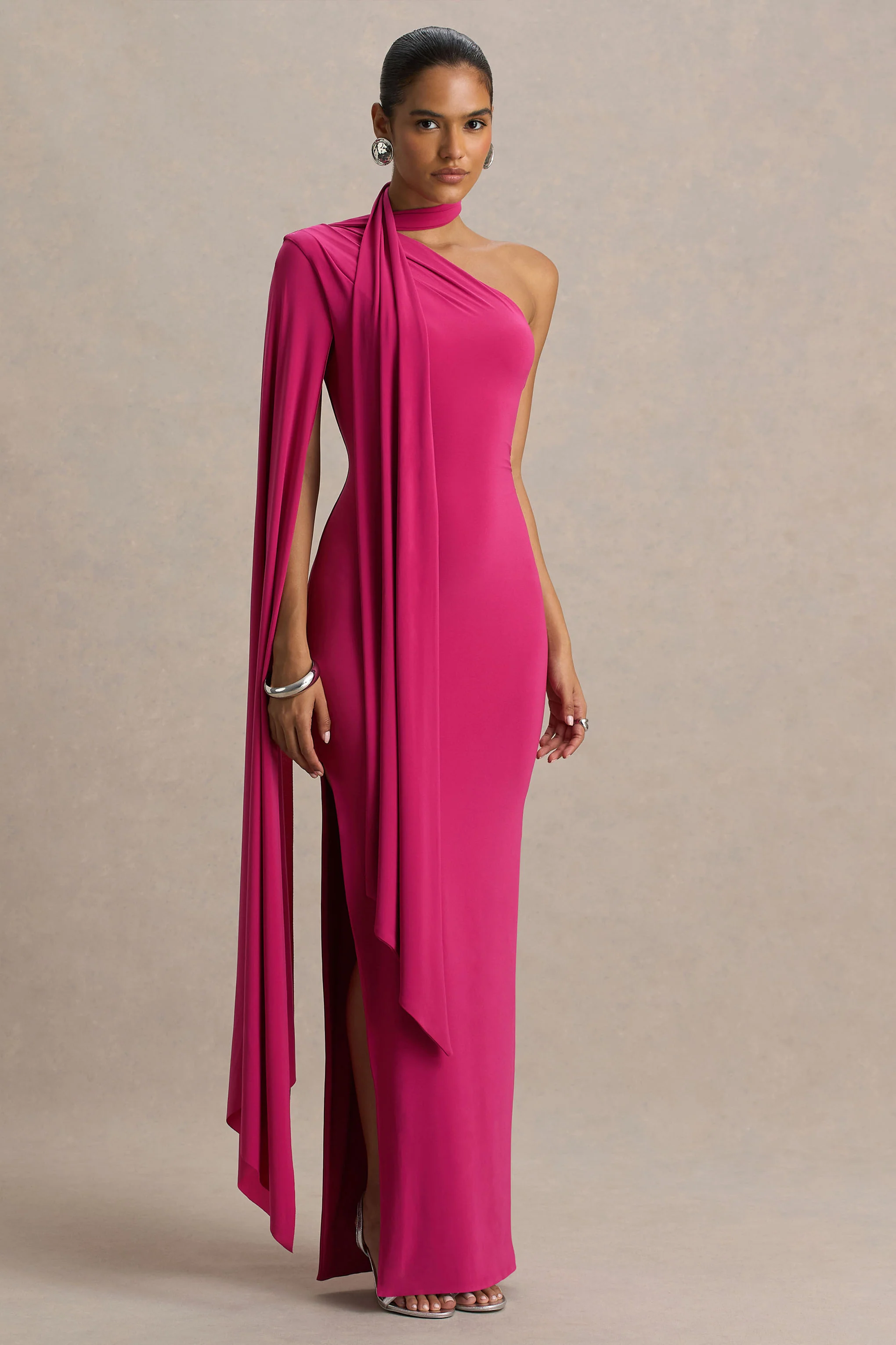12187-amal-hot-pink-asymmetric-neck-maxi-dress-with-scarf-and-cape-detail-1.webp