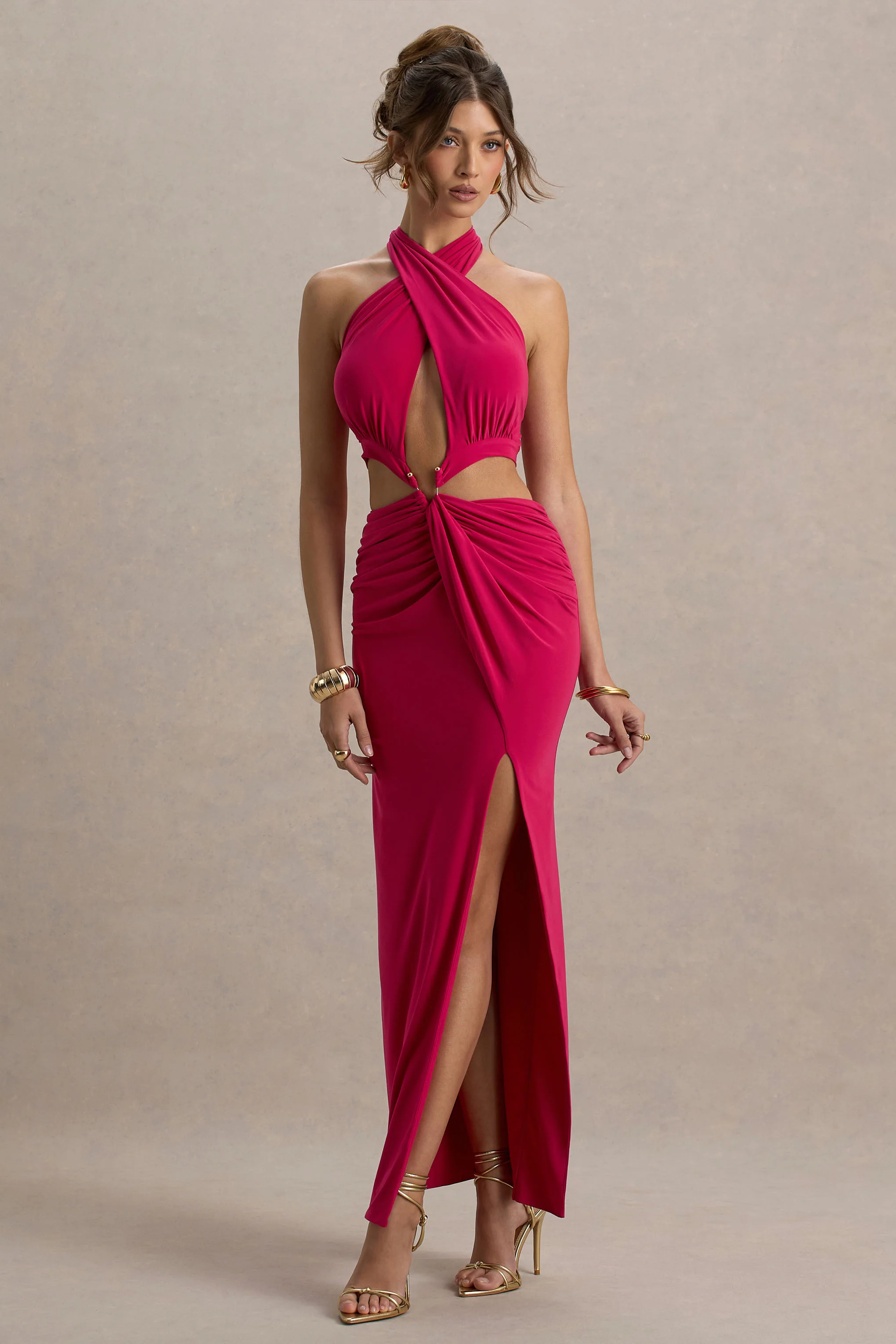 12290-aura-hot-pink-halter-neck-cut-out-split-maxi-dress-1.webp