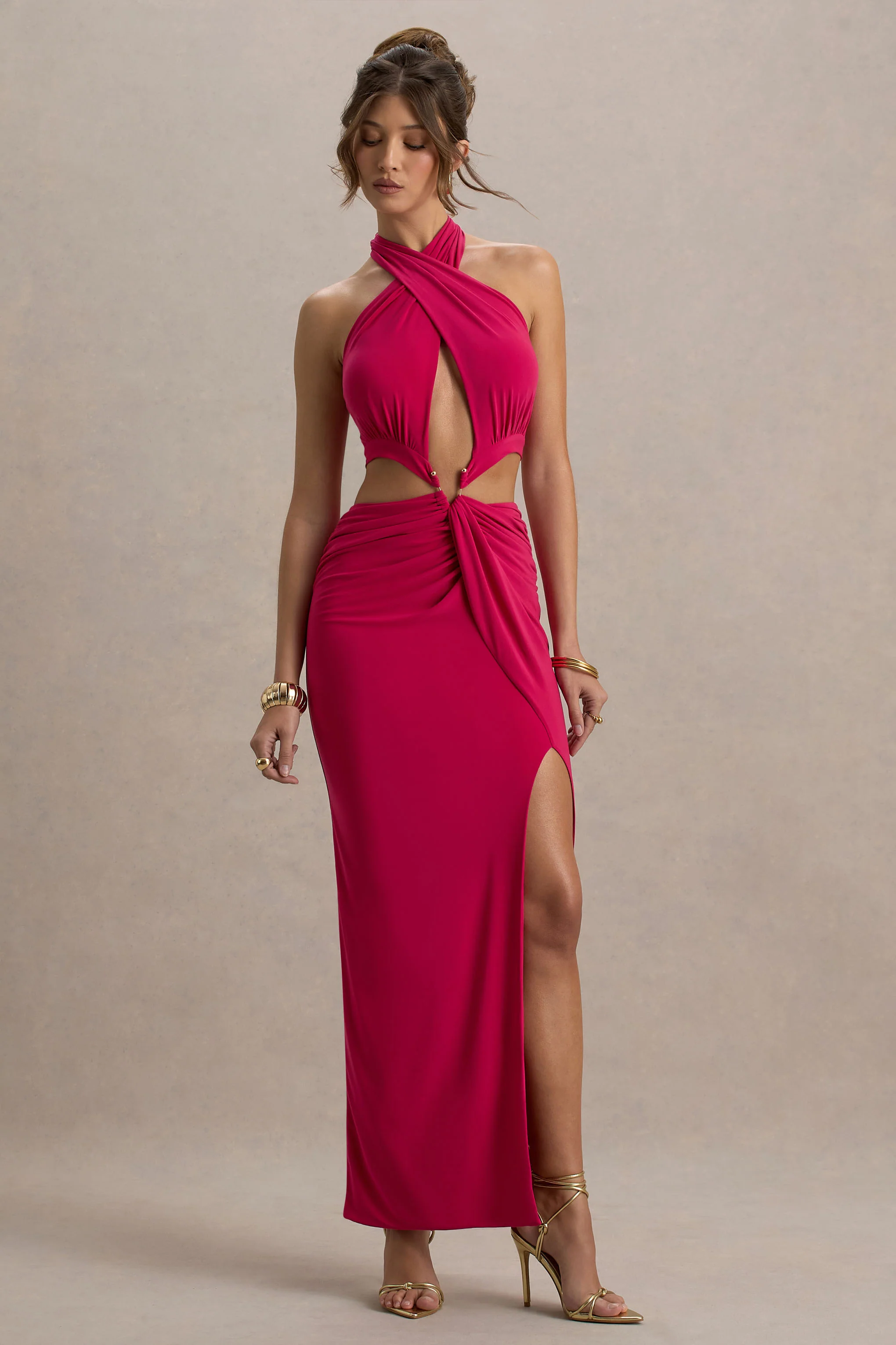12290-aura-hot-pink-halter-neck-cut-out-split-maxi-dress-1.webp