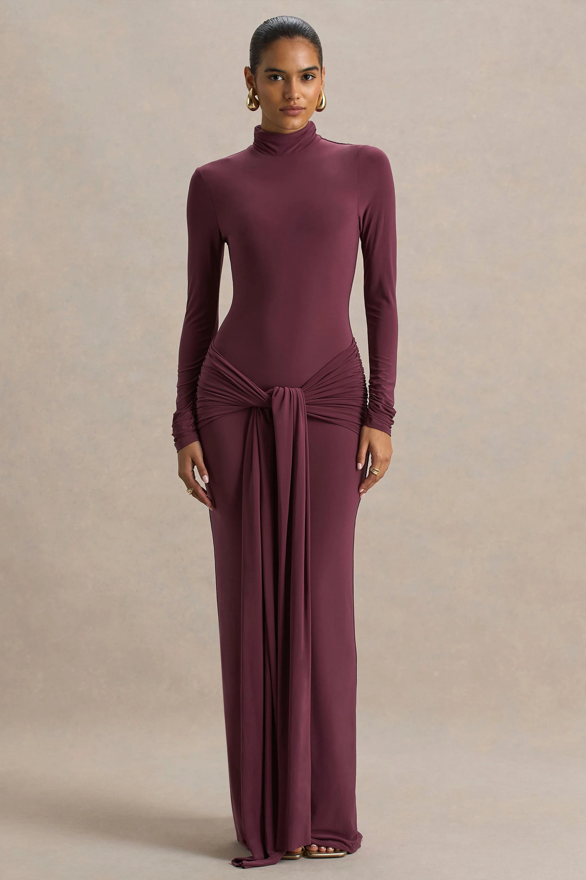 12377-myra-burgundy-high-neck-maxi-dress-with-sash-and-ruched-detailing-1.webp