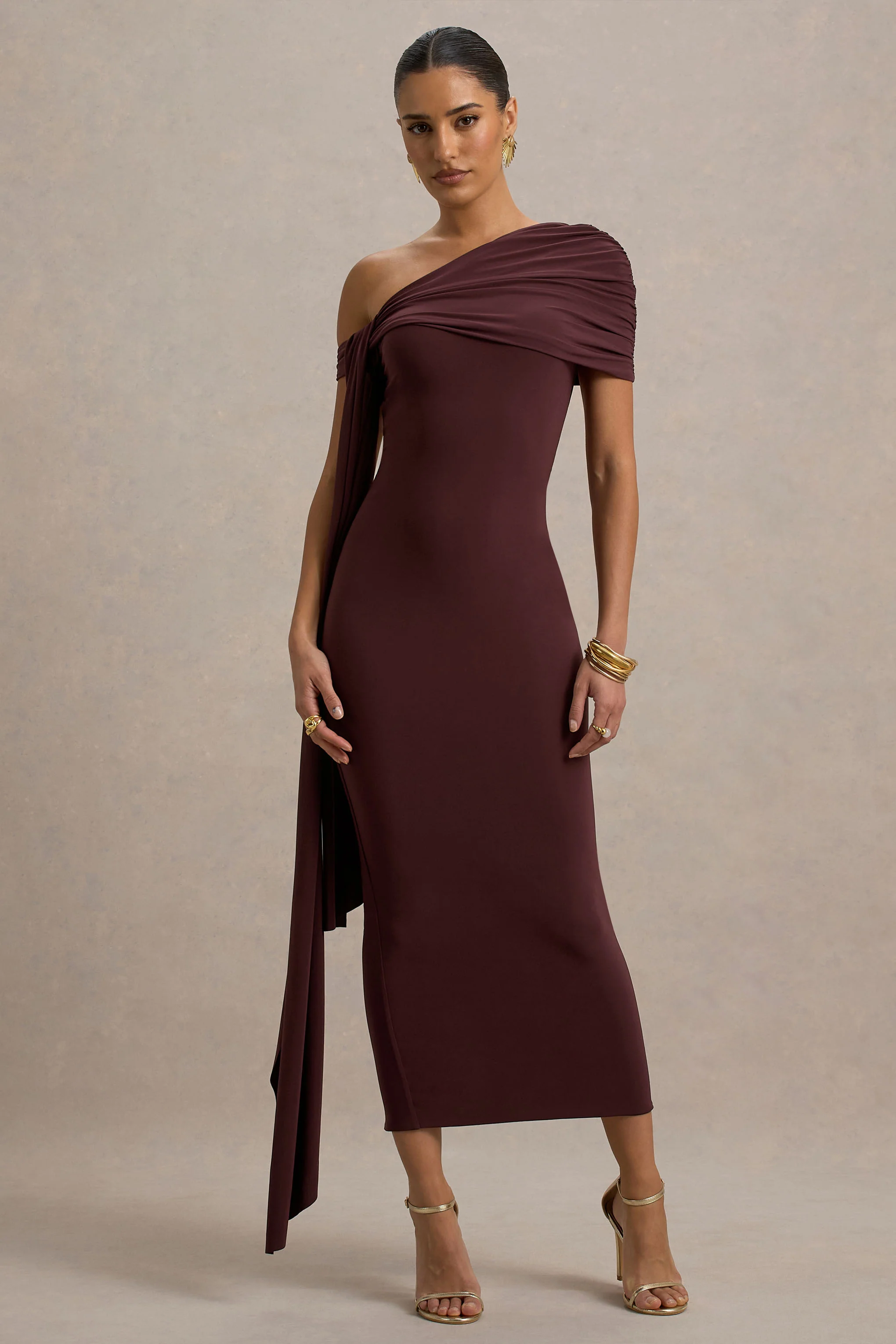 12461-praia-burgundy-asymmetric-neck-midi-dress-with-sash-and-draped-detailing-1.webp