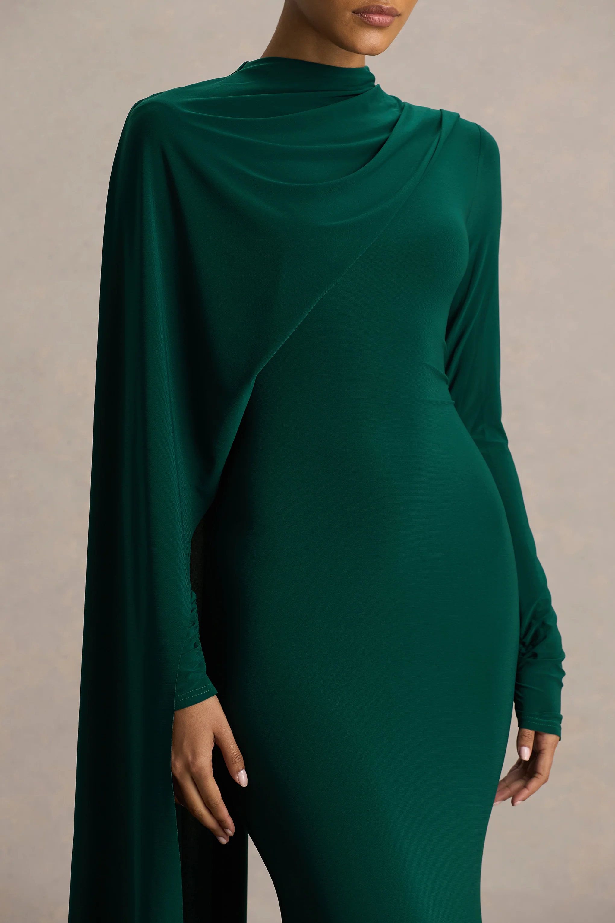 12503-always-bottle-green-high-neck-maxi-dress-with-cape-sleeve-detail-1.webp