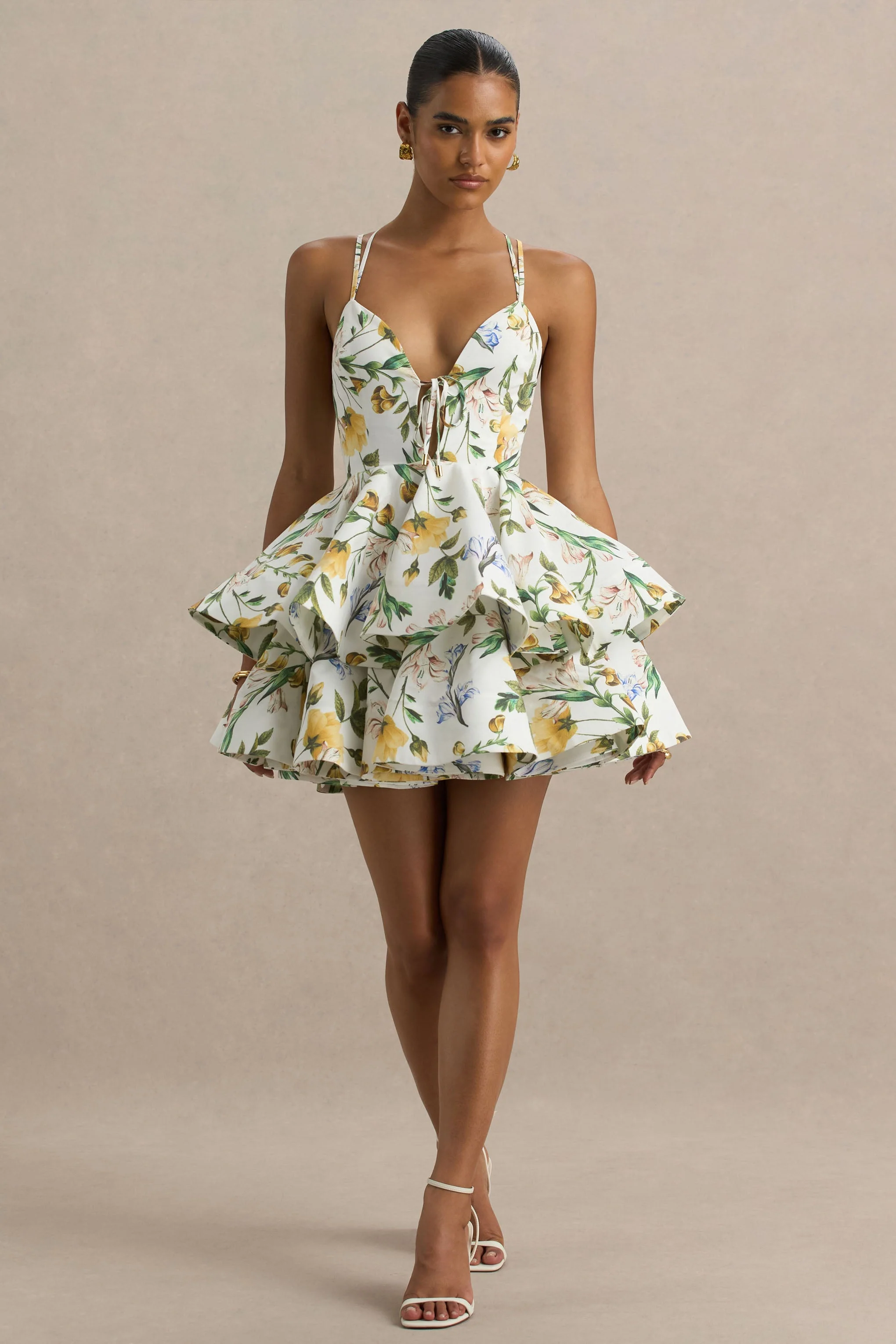 12668-flavia-white-botanical-print-linen-plunge-neck-ruffled-skater-micro-mini-dress-1.webp