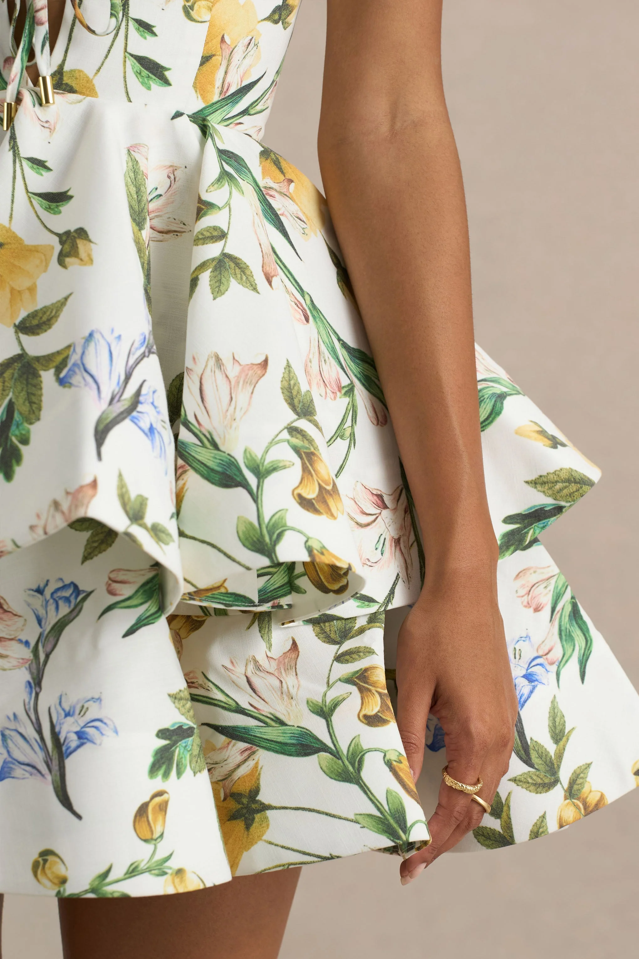 12668-flavia-white-botanical-print-linen-plunge-neck-ruffled-skater-micro-mini-dress-1.webp