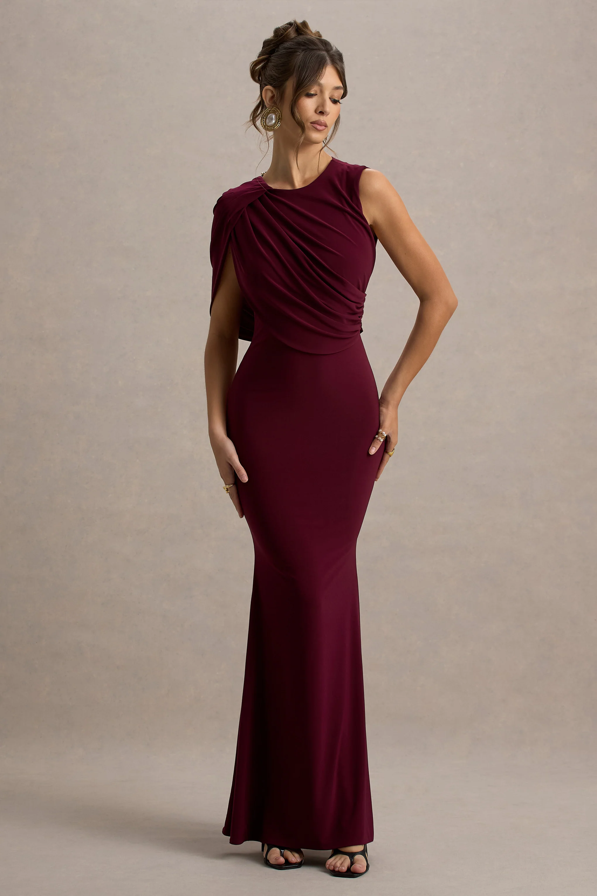 12700-rae-burgundy-maxi-dress-with-one-sleeve-cape-1.webp