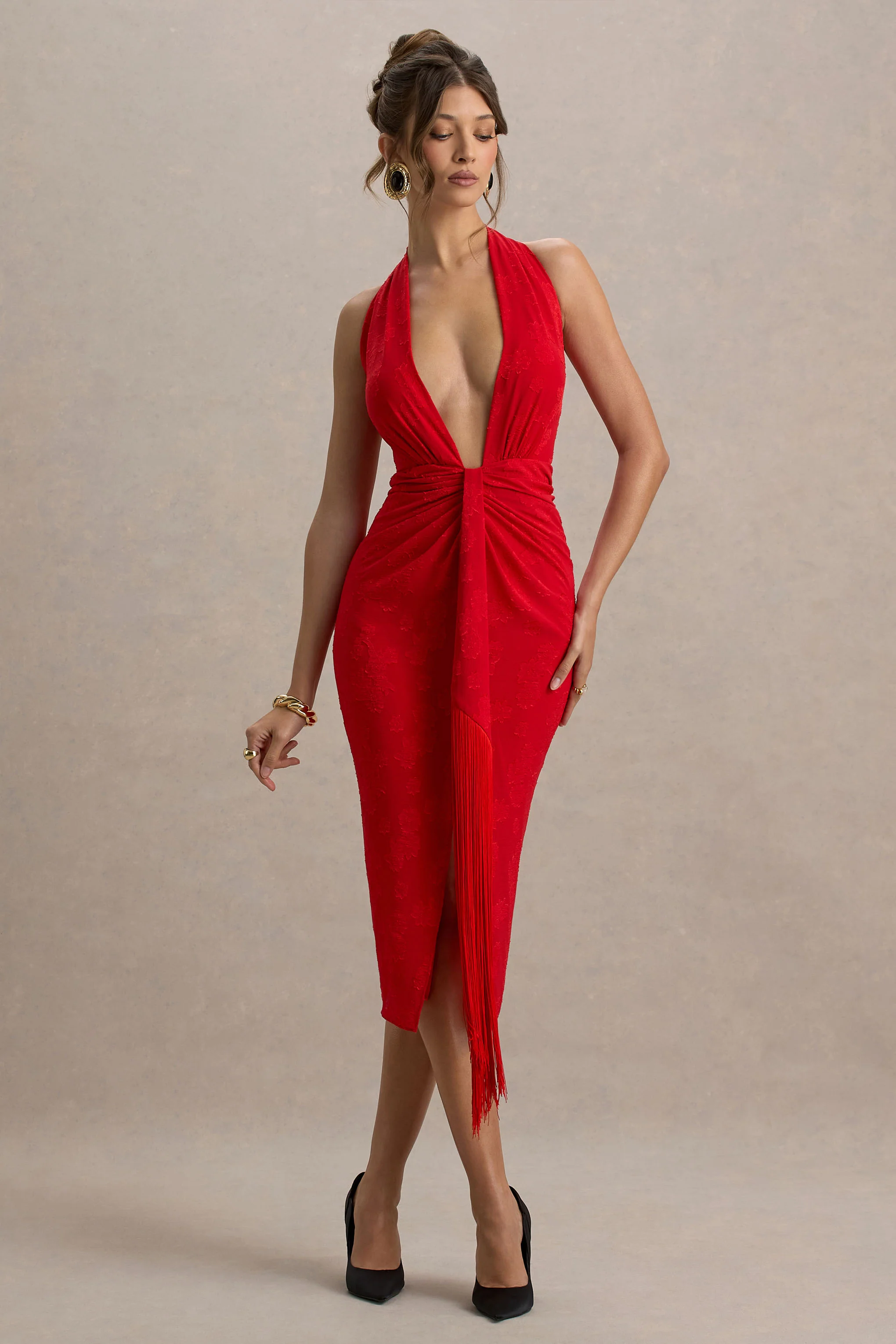 12837-auria-red-satin-devore-plunge-neck-midi-dress-with-fringe-details-1.webp