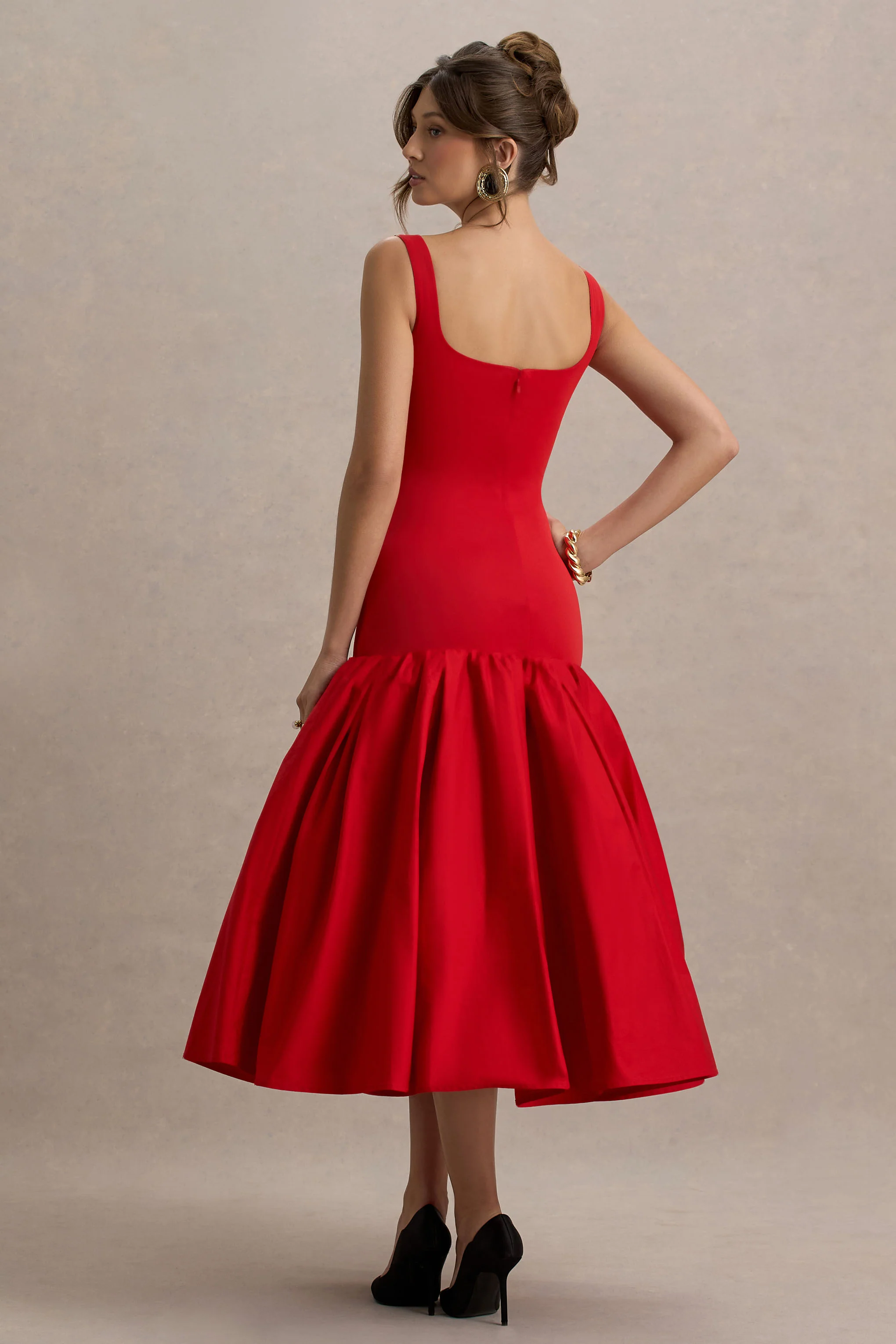 12844-parida-red-poplin-drop-waist-midi-dress-with-peplum-hem-1.webp