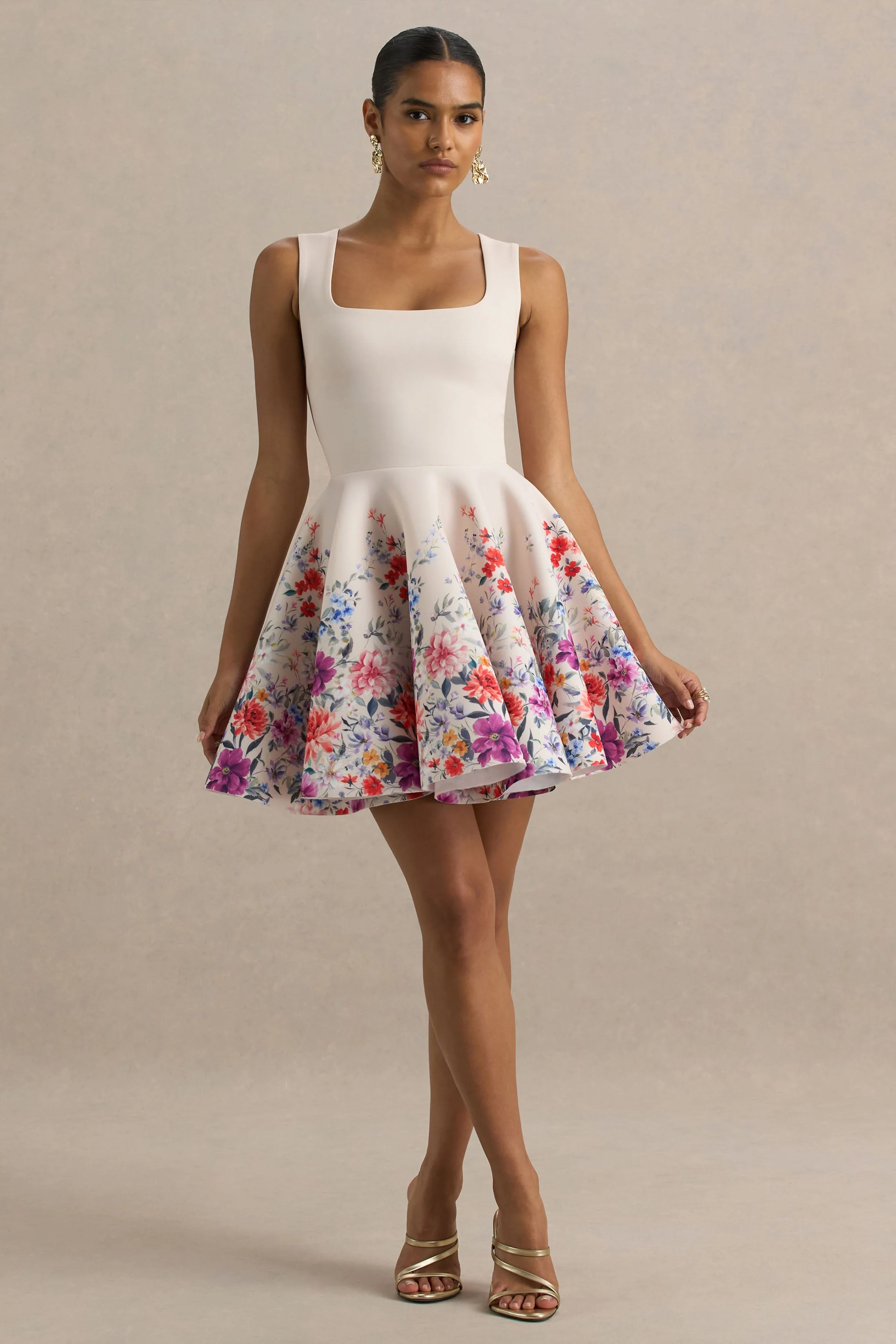 14074-gemstone-light-pink-floral-print-square-neck-skater-mini-dress-1.webp