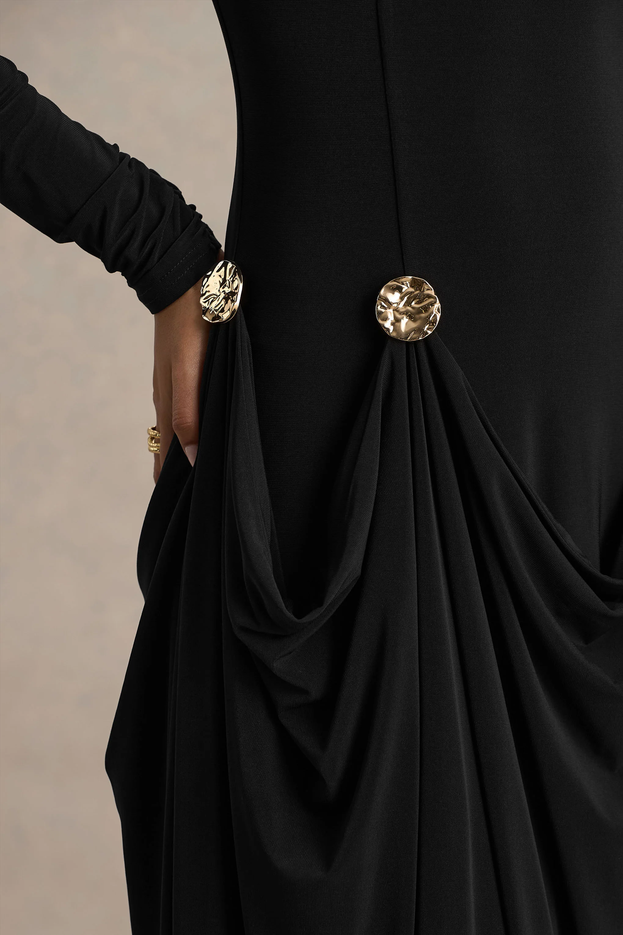 14163-caprice-black-high-neck-maxi-dress-with-embellished-details-1.webp