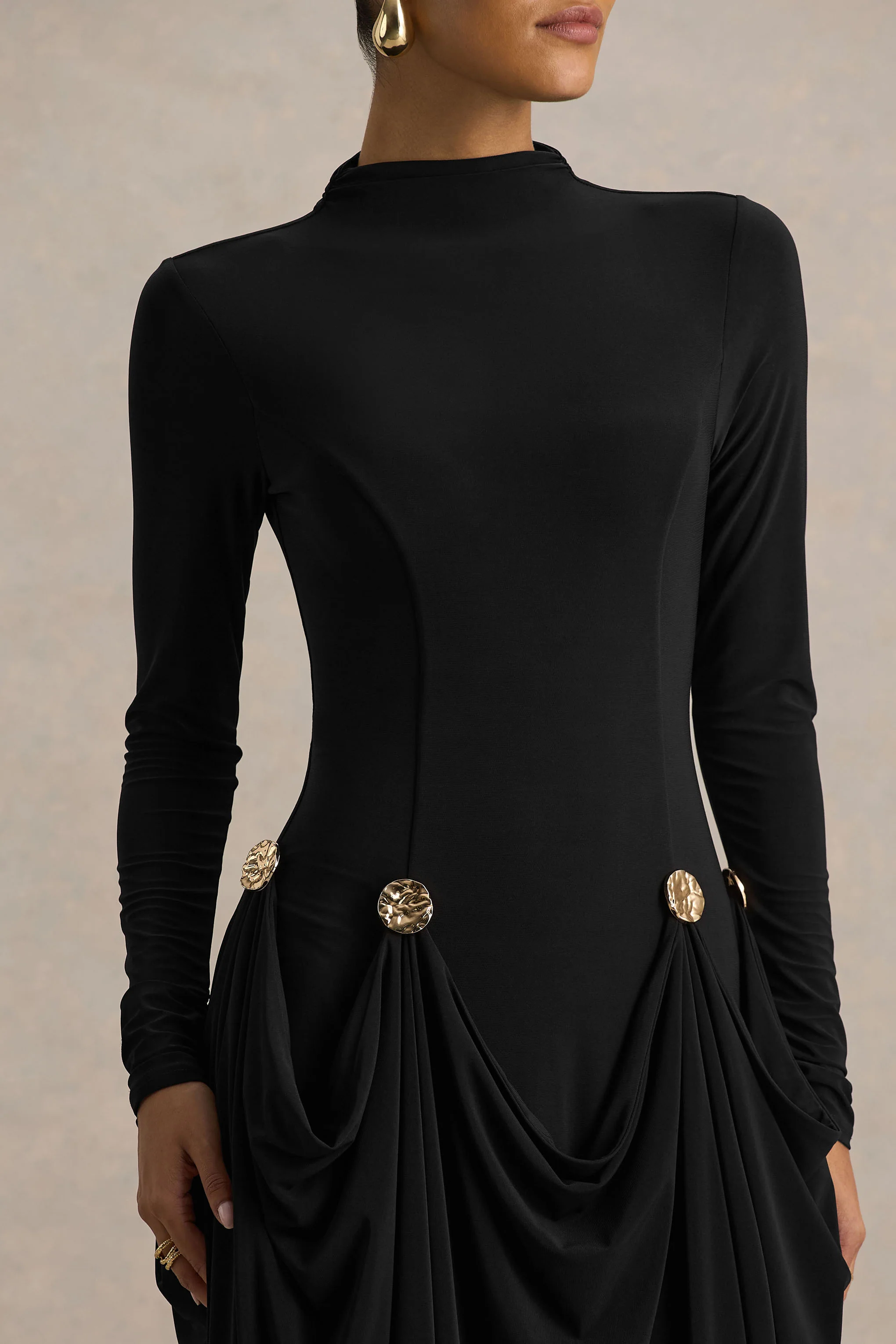 14163-caprice-black-high-neck-maxi-dress-with-embellished-details-1.webp