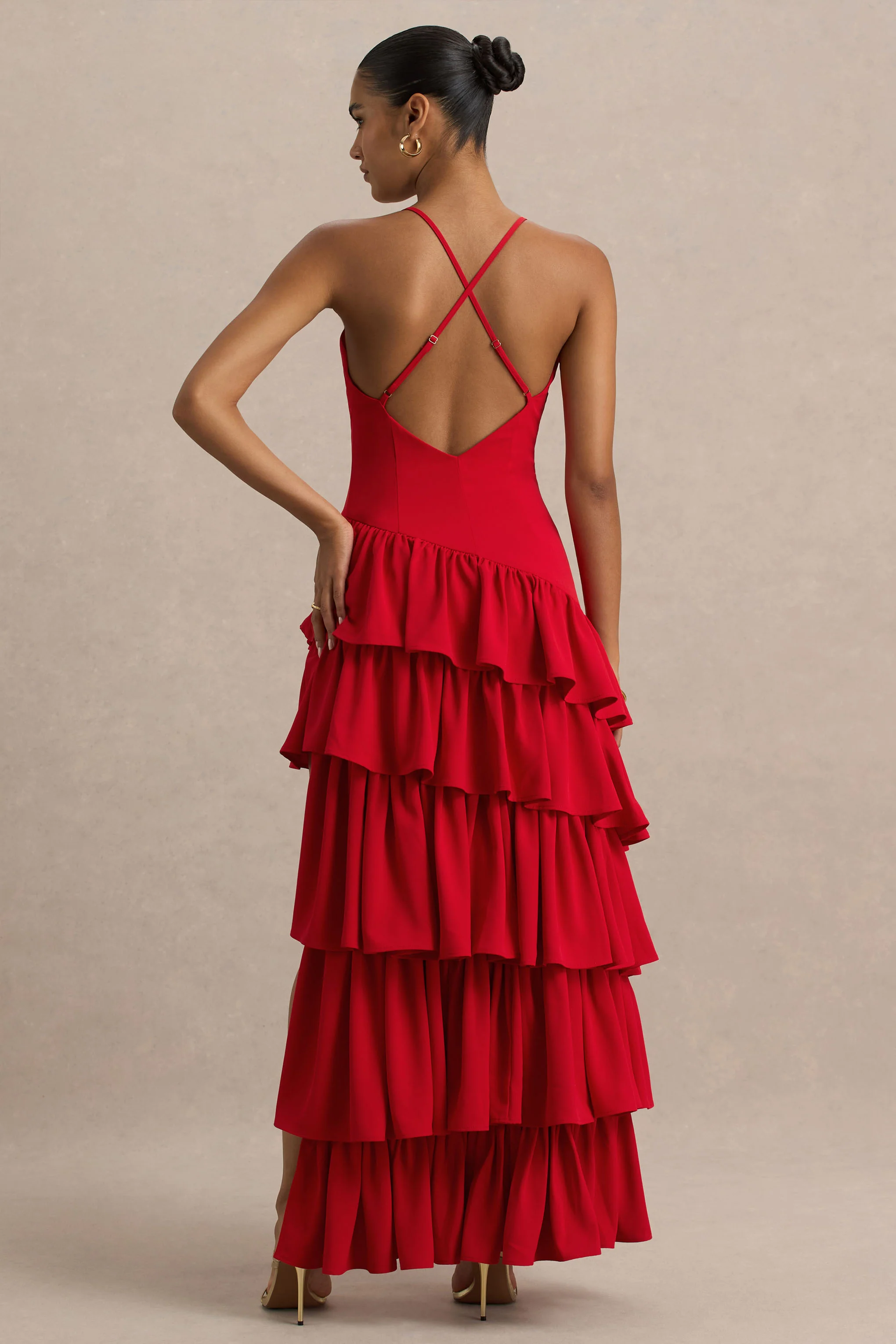 14309-bogota-red-plunge-neck-maxi-dress-with-ruffling-details-and-front-high-split-1.webp