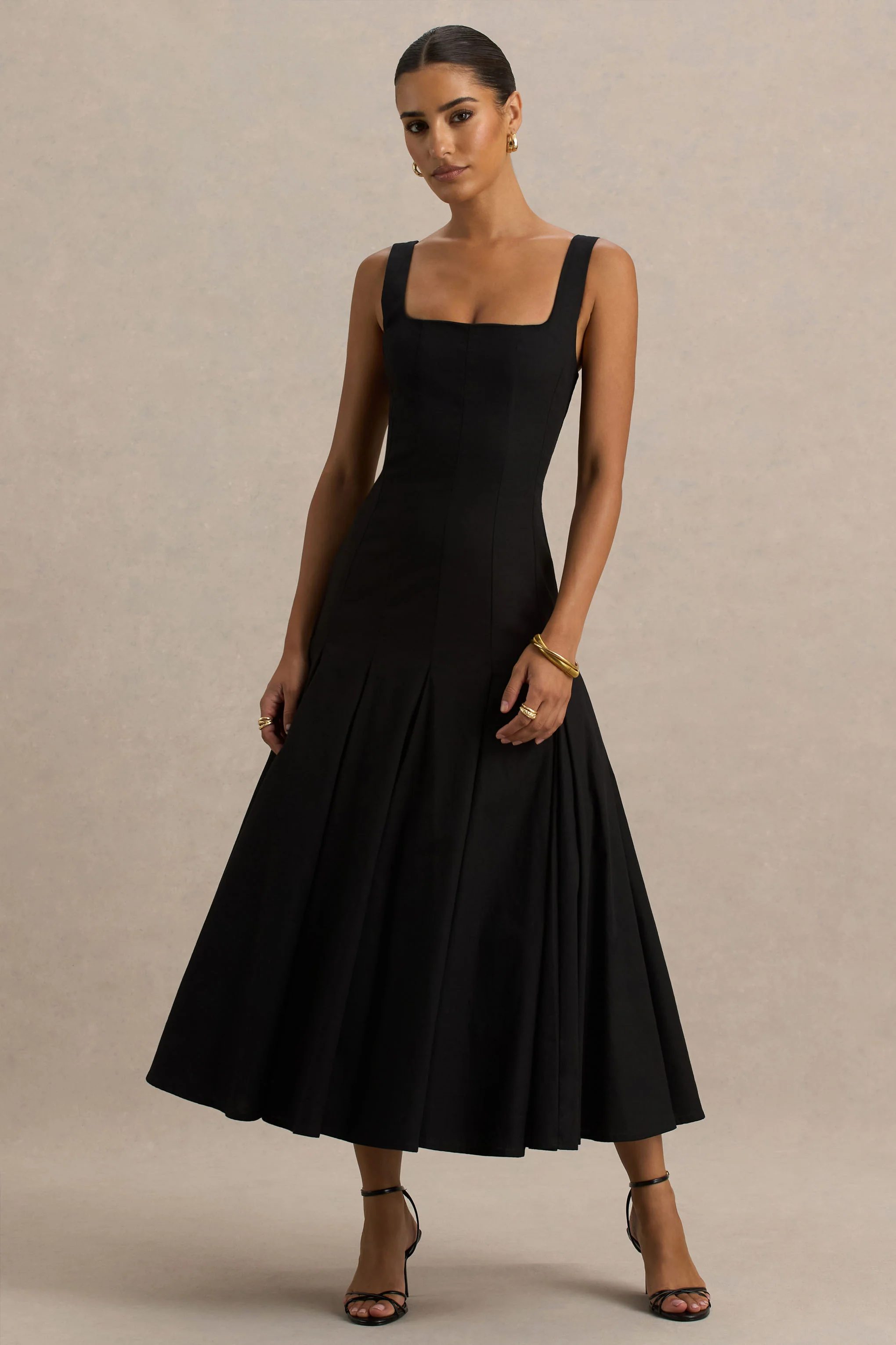 14316-magnolia-black-scoop-neck-midi-dress-with-drop-waist-and-ruffling-detail-1.webp
