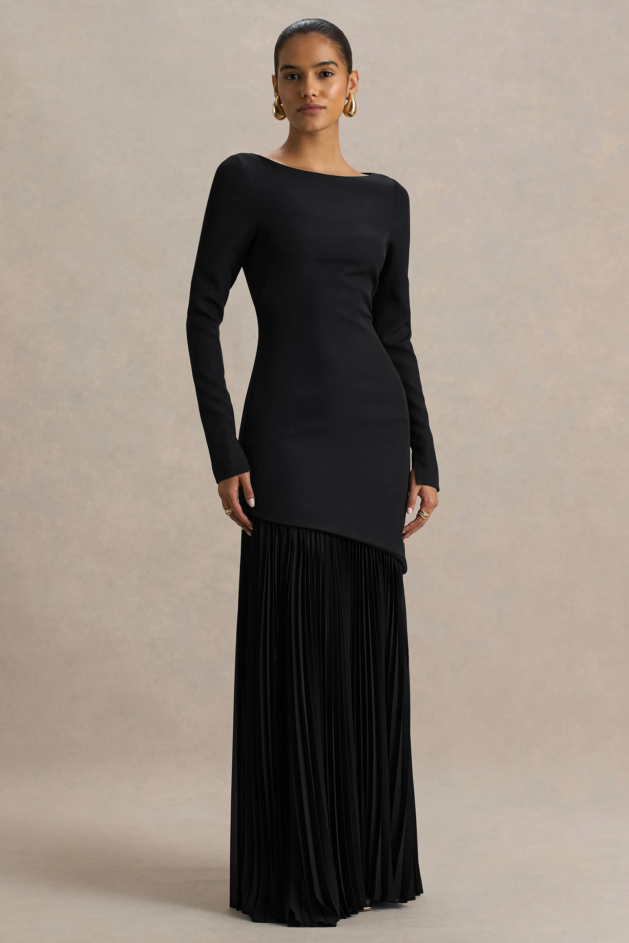 14344-yanira-black-crepe-and-georgette-crew-neck-maxi-dress-with-drop-waist-1.webp