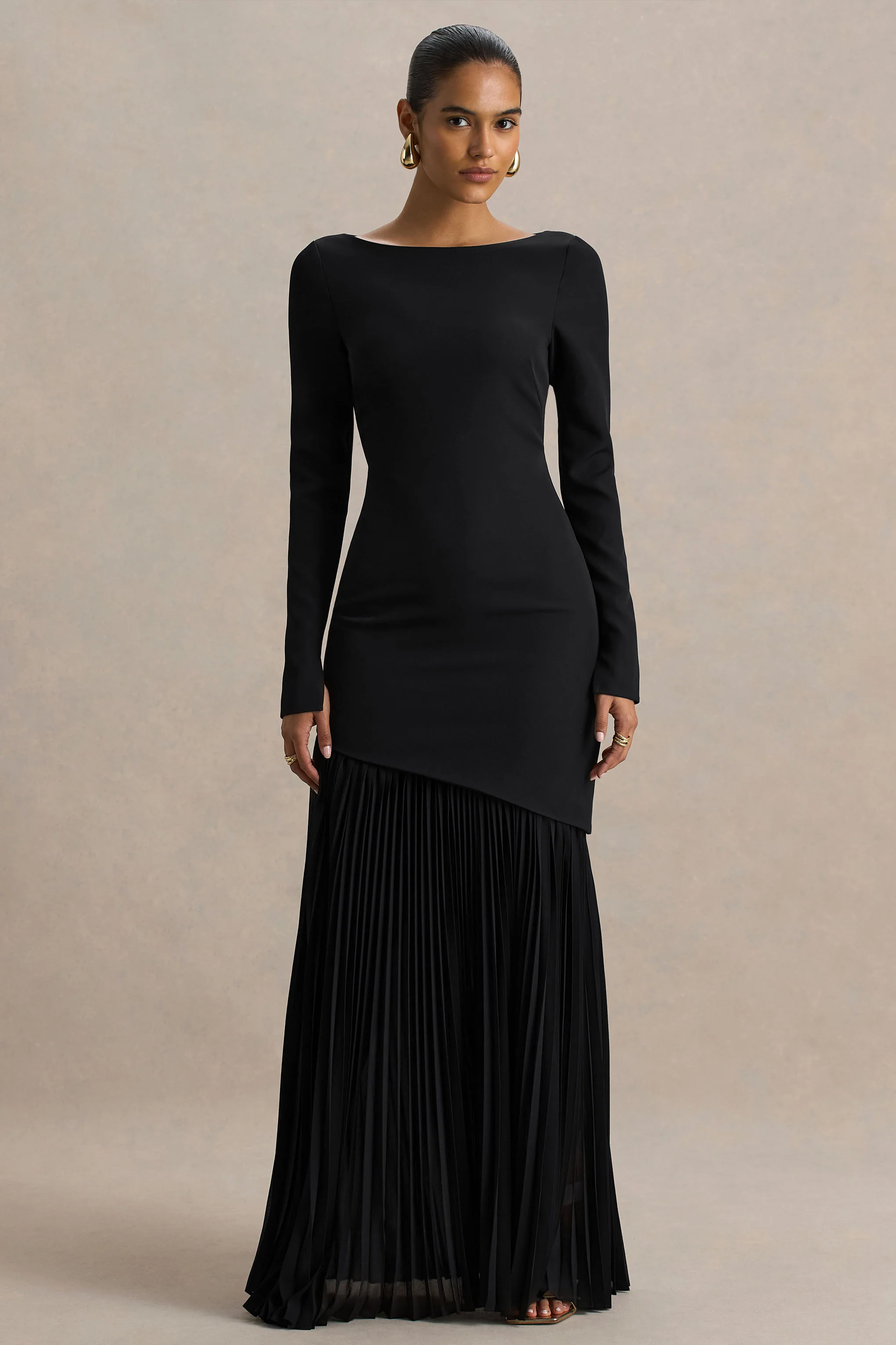 14344-yanira-black-crepe-and-georgette-crew-neck-maxi-dress-with-drop-waist-1.webp