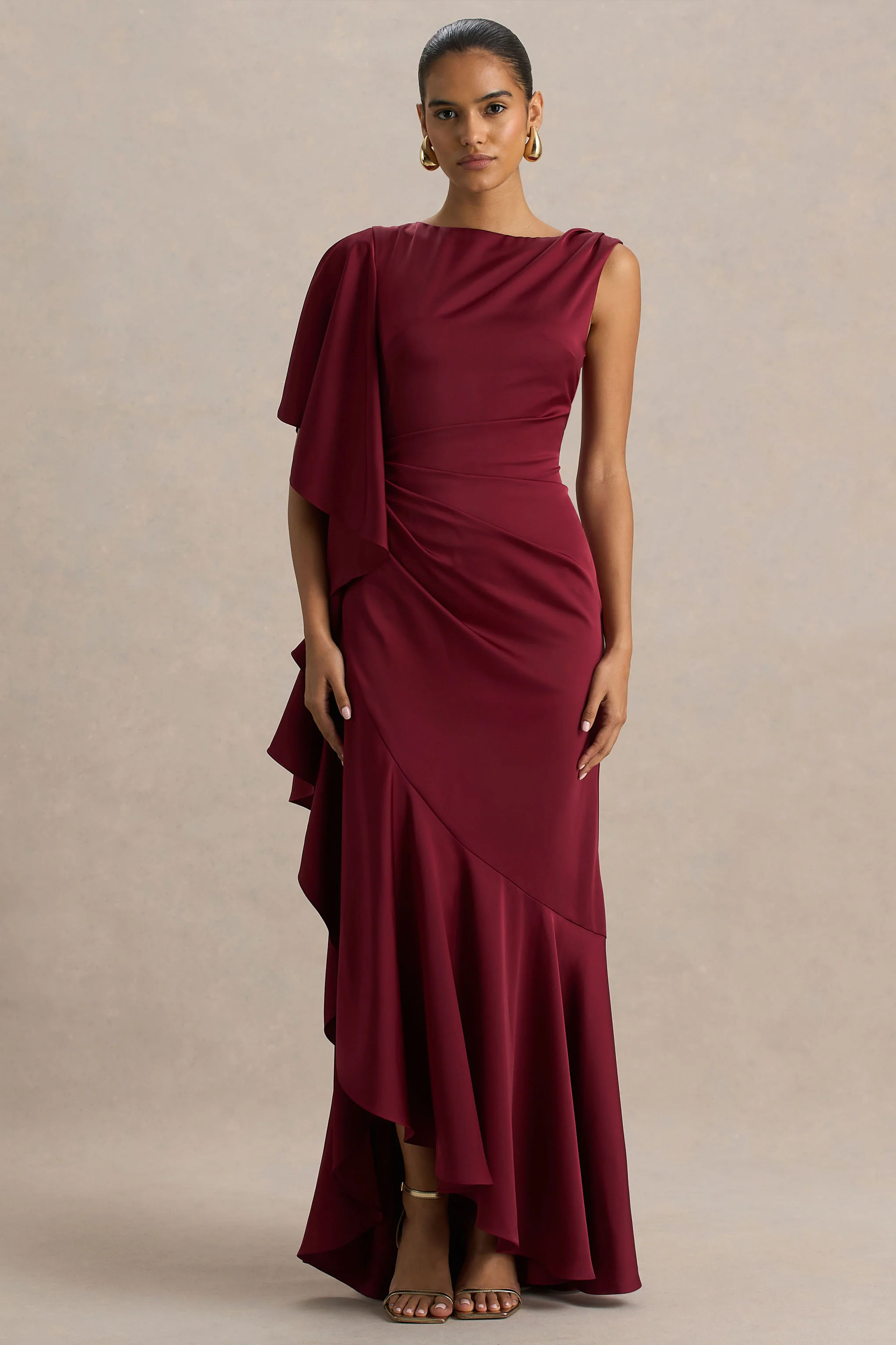 14569-freya-burgundy-satin-boat-neck-maxi-dress-with-front-split-and-ruched-detailing-1.webp