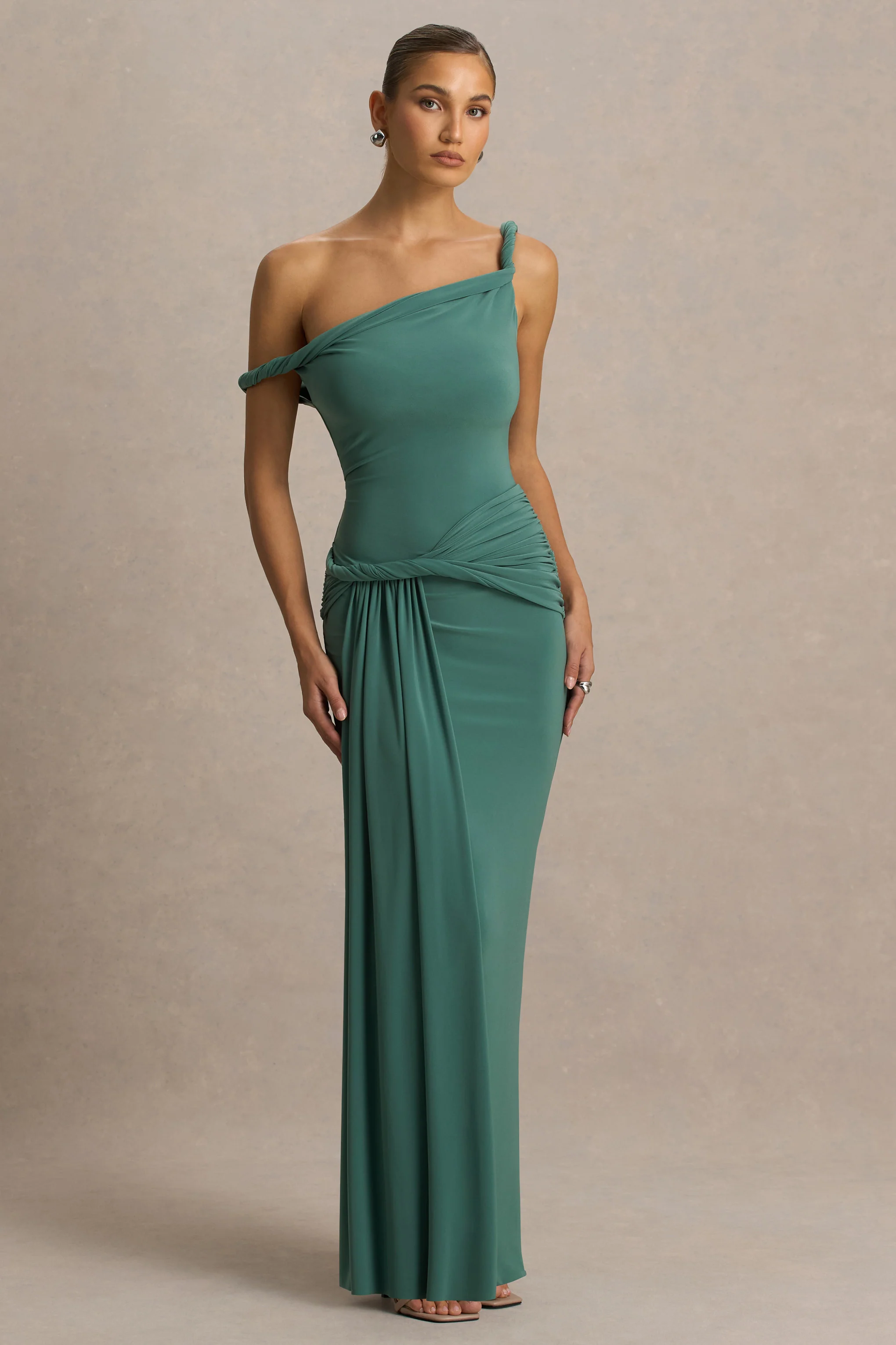 14841-tulisa-green-asymmetric-neck-maxi-dress-with-twist-sleeves-and-ruched-detailing-1.webp