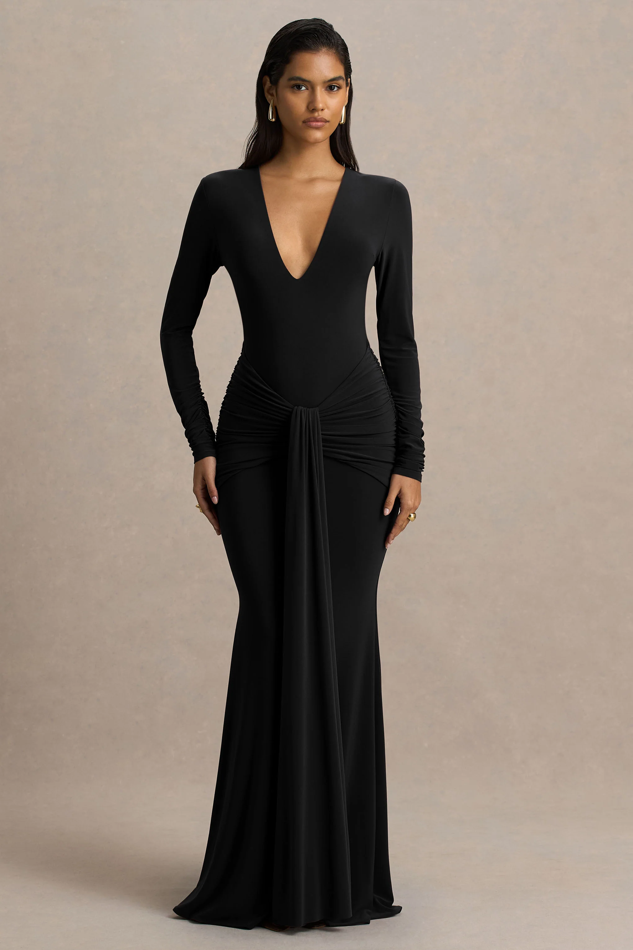 14862-saffie-black-extreme-plunge-wrap-maxi-dress-with-long-sleeves-and-ruched-detailing-1.webp