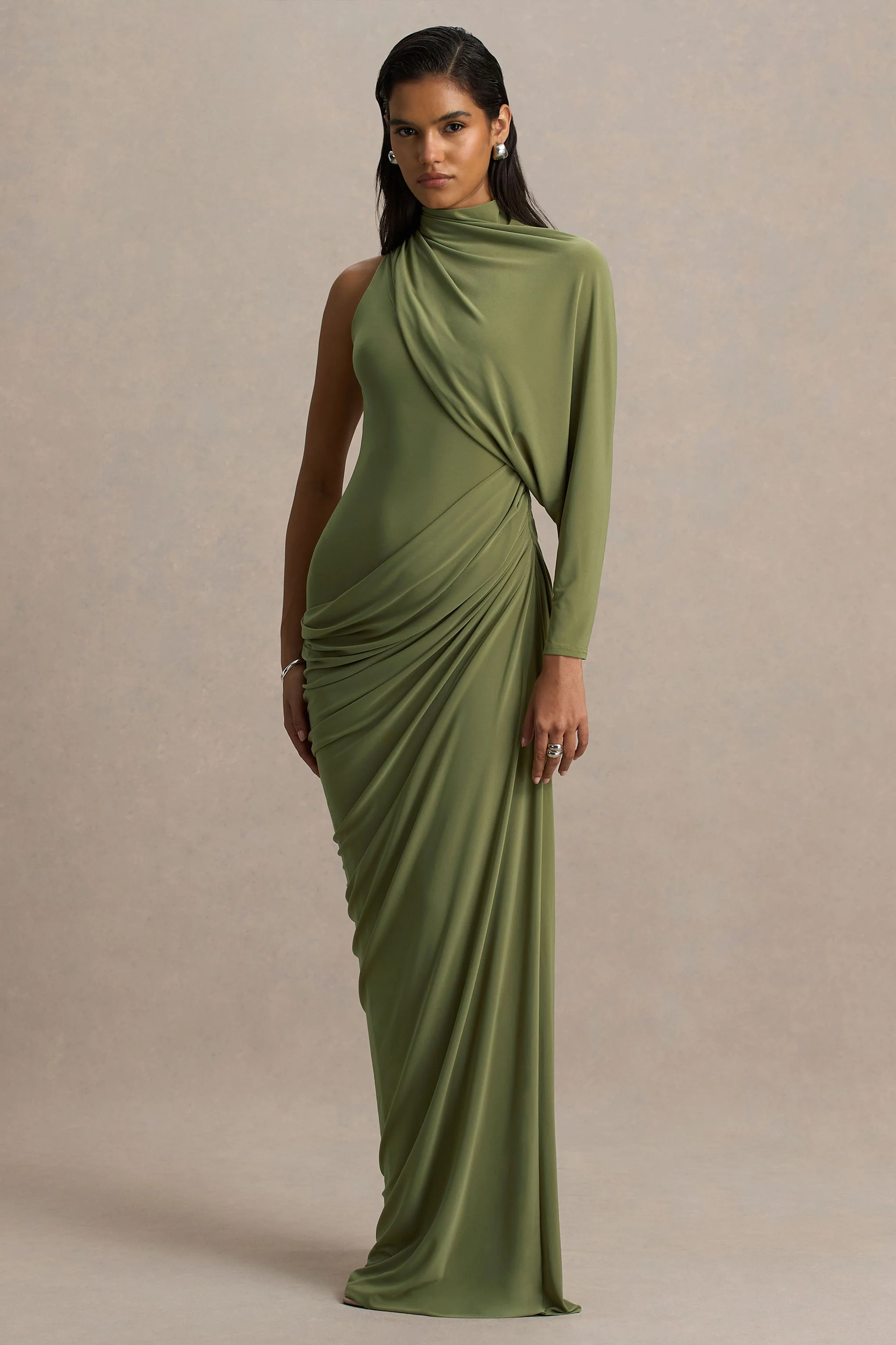14957-aphra-green-high-neck-maxi-dress-with-cape-sleeve-1.webp