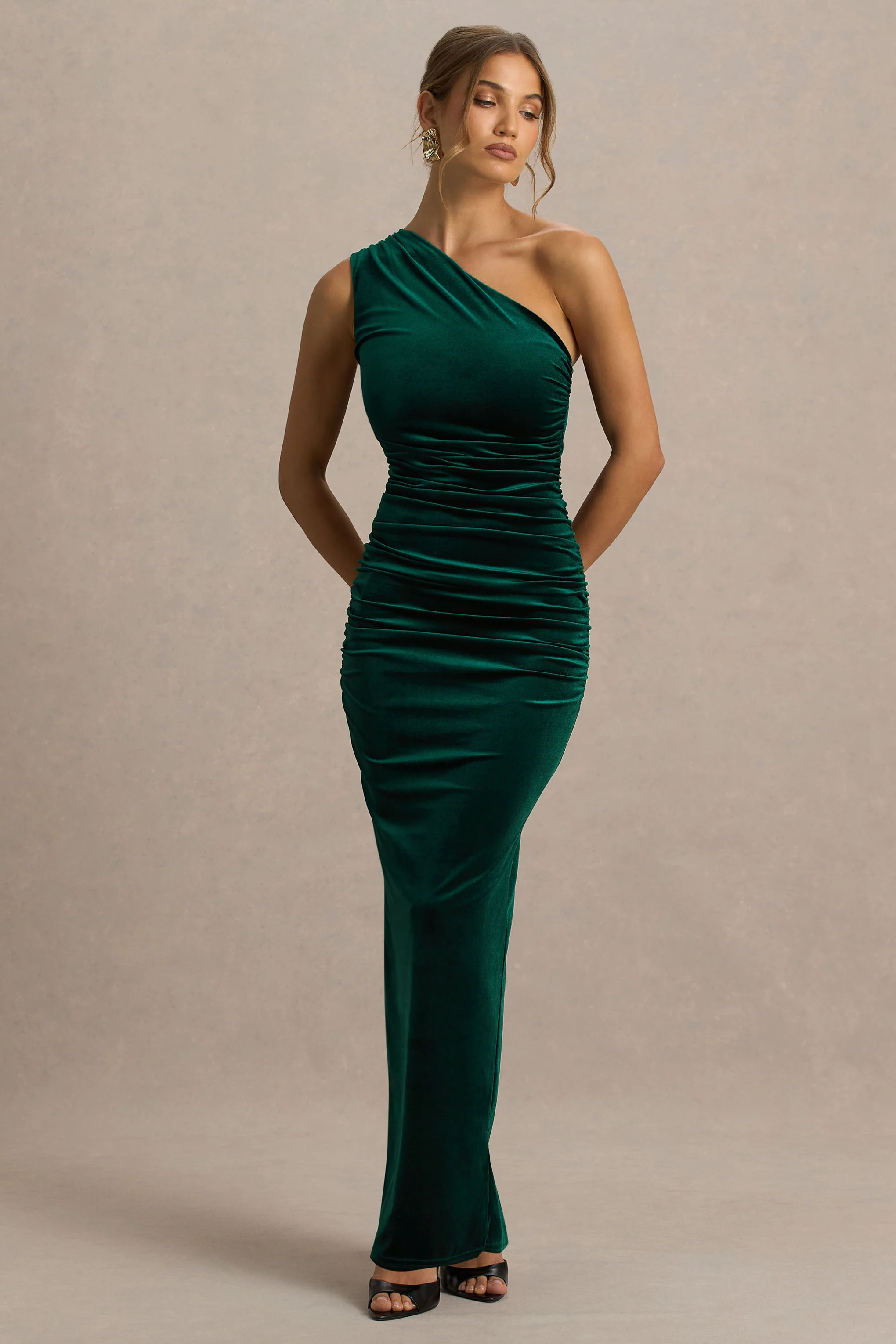 15005-treat-bottle-green-velvet-asymmetric-neck-maxi-dress-with-ruched-detailing-1.webp