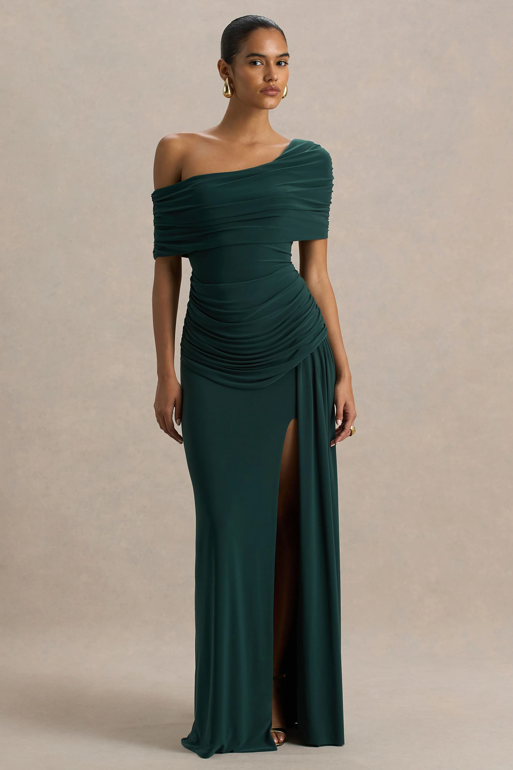 15223-dynasty-dark-green-asymmetric-neck-maxi-dress-with-ruched-detailing-and-front-high-split-1.webp
