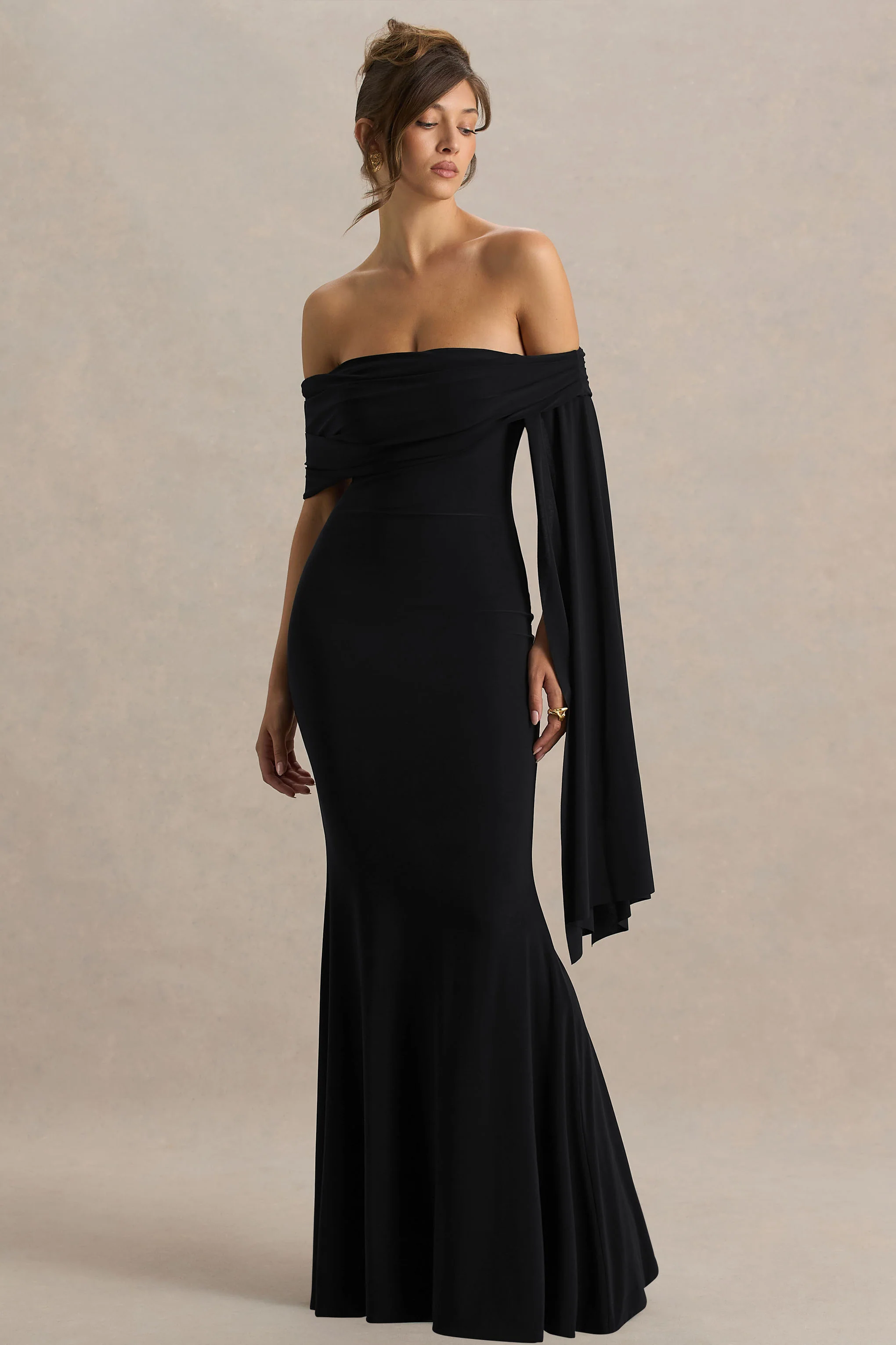15305-saffina-black-bardot-neck-maxi-dress-with-sash-detail-1.webp