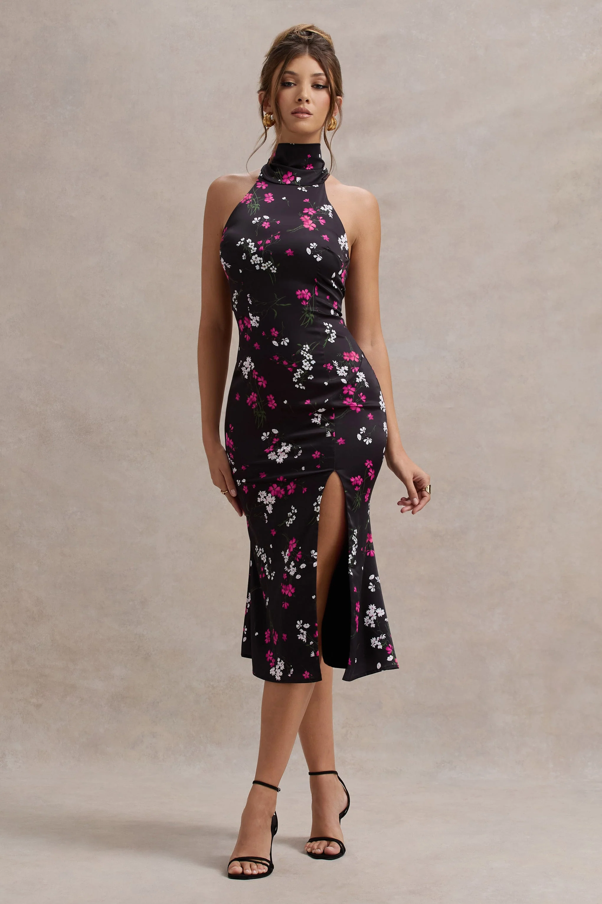 15441-violette-black-ditsy-floral-print-satin-high-neck-split-midi-dress-1.webp