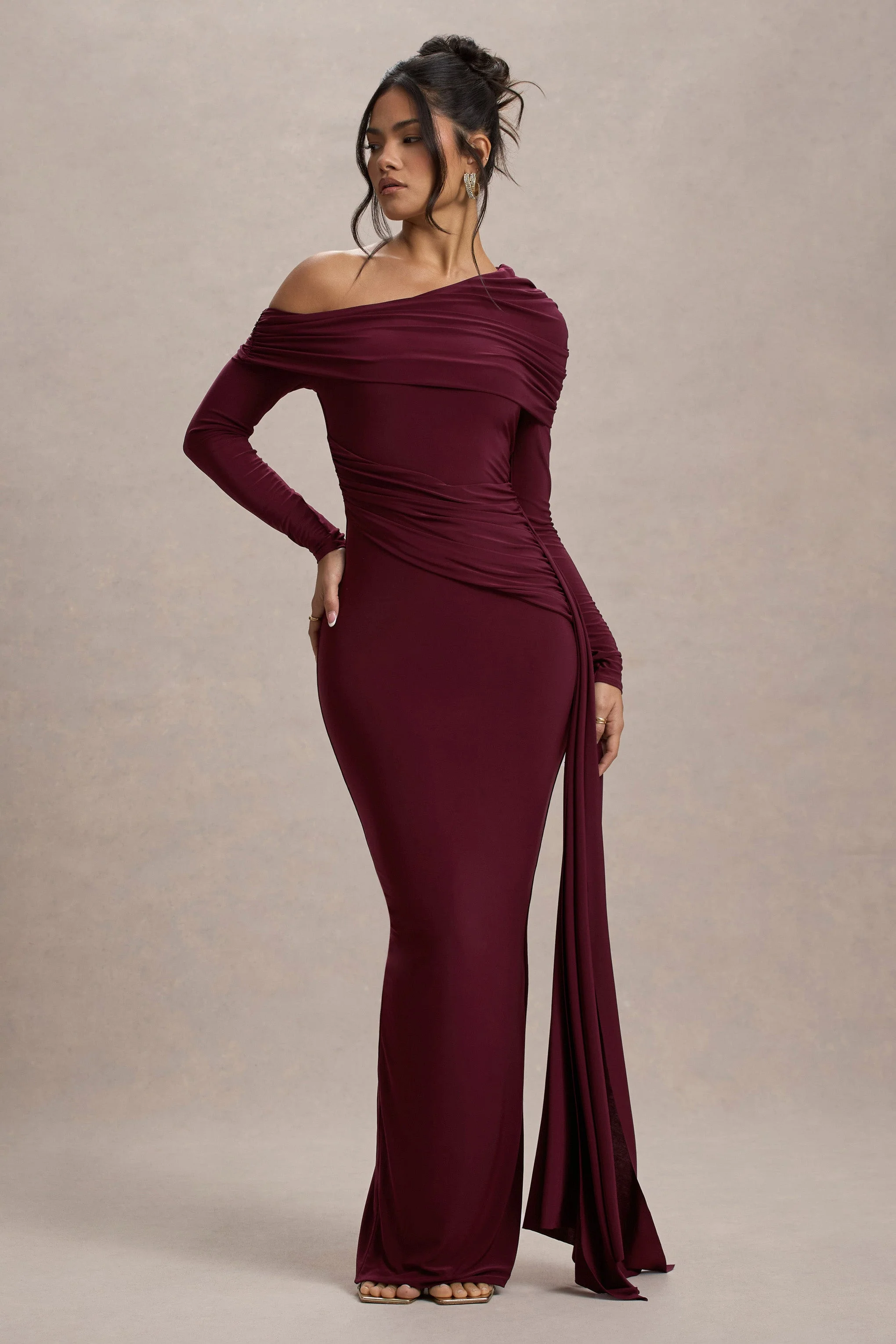 15533-valina-burgundy-ruched-asymmetric-maxi-dress-with-drape-1.webp