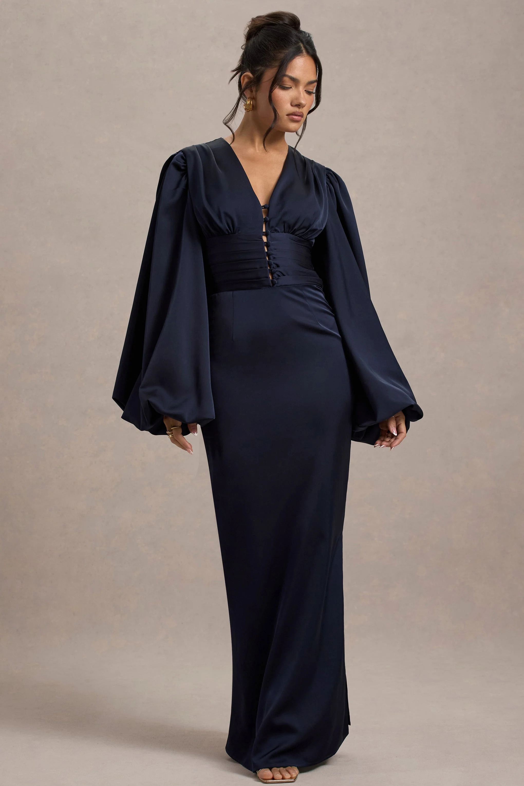 15540-helsinki-navy-satin-v-neck-balloon-sleeve-maxi-dress-1.webp