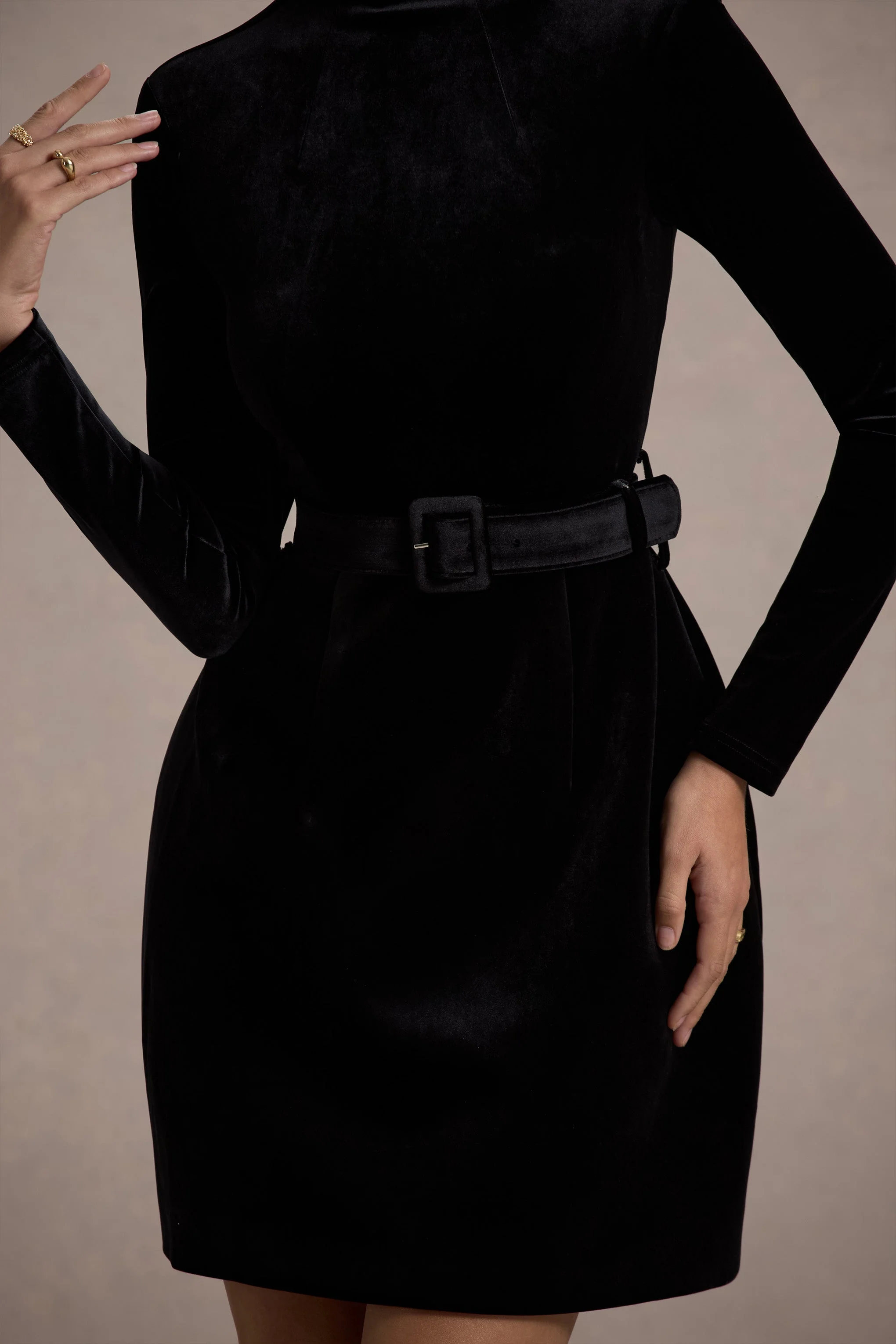 16340-charm-black-velvet-turtleneck-long-sleeve-belted-mini-dress-1.webp