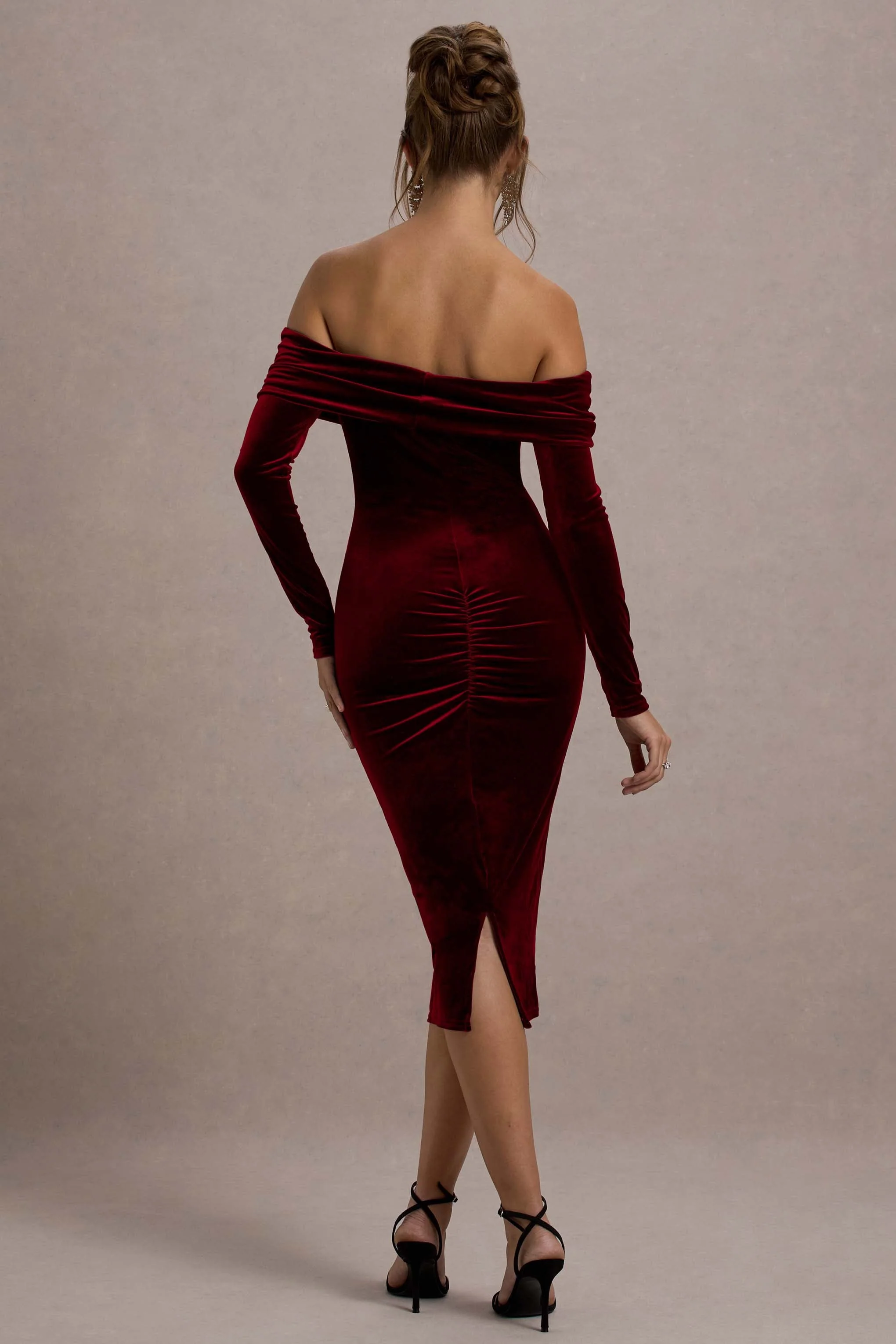 16384-compliment-berry-velvet-bardot-midi-dress-1.webp