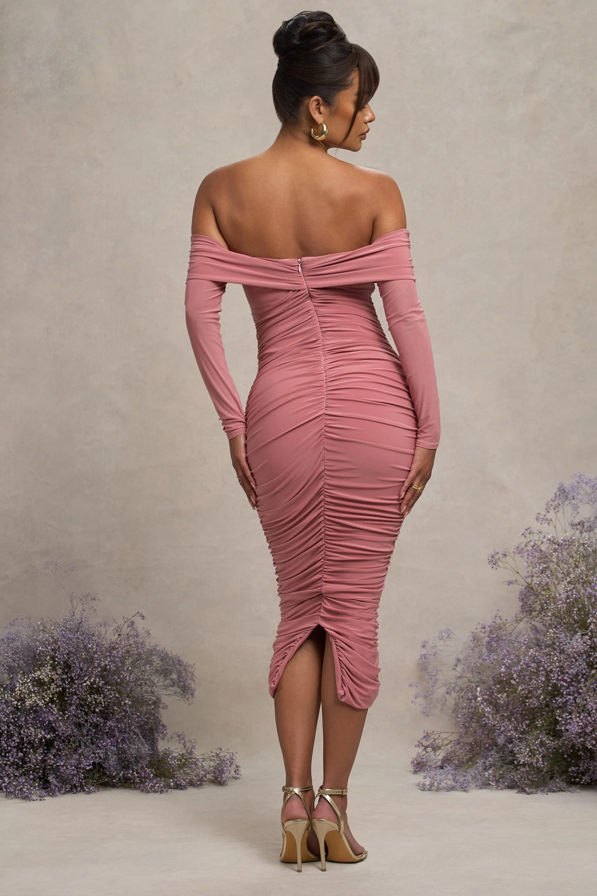 16880-neva-blush-bardot-twist-maternity-midi-dress-1.webp