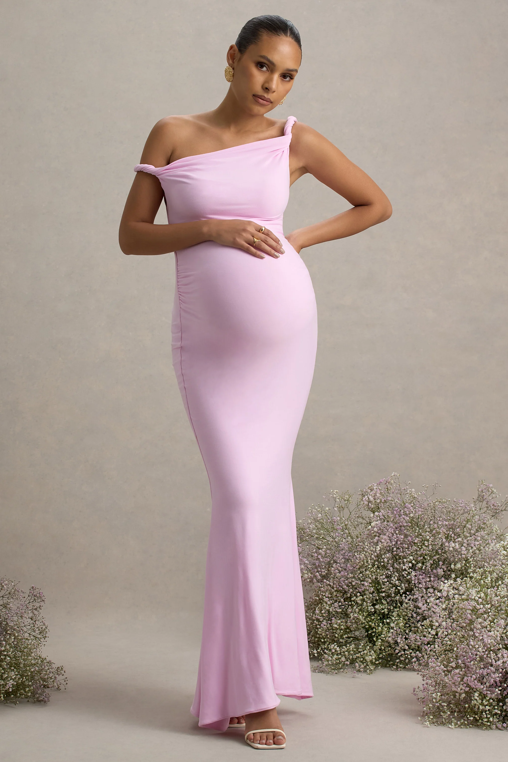 16998-lita-pink-twisted-asymmetric-maternity-maxi-dress-1.webp