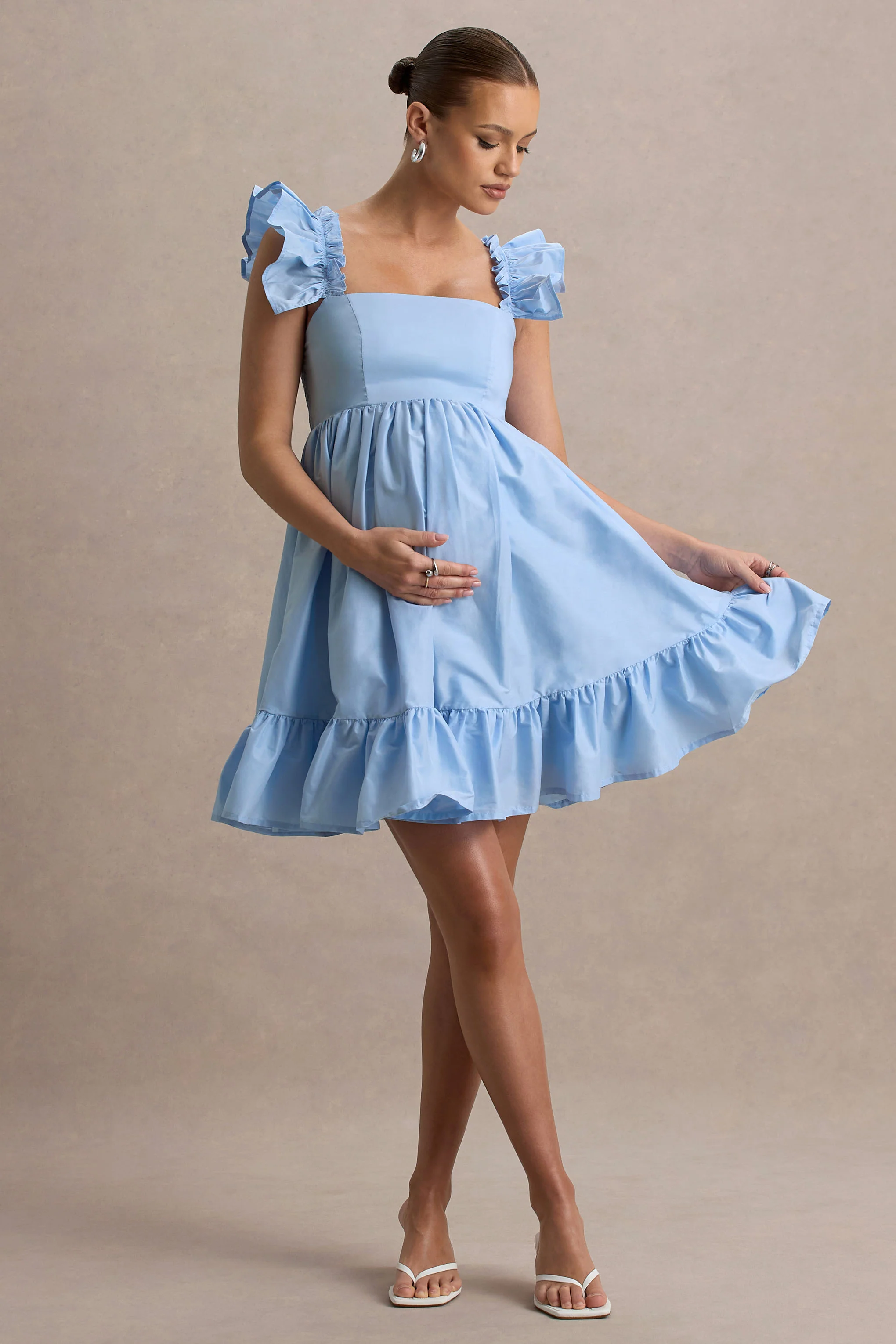 17300-dolly-daze-powder-blue-ruffle-sleeve-babydoll-maternity-mini-dress-1.webp