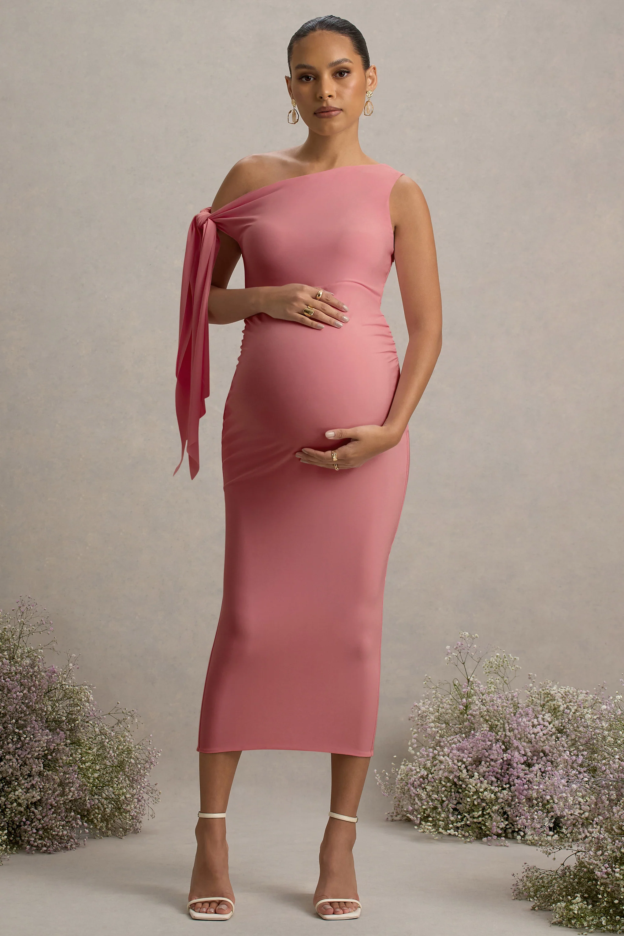 17360-katarine-pink-asymmetric-knot-maternity-midi-dress-1.webp