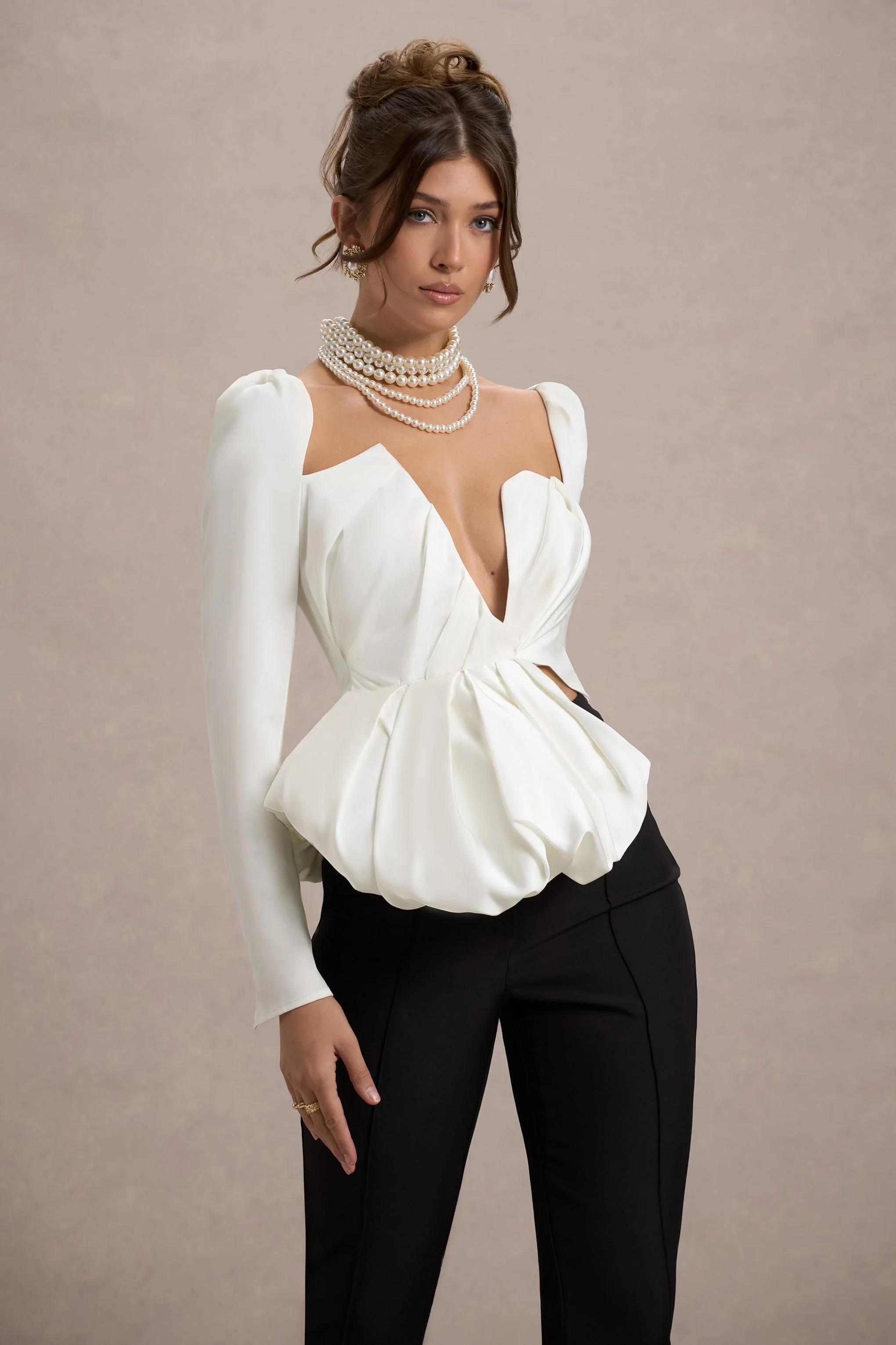 17883-bensley-ecru-satin-asymmetric-plunge-neck-top-with-ruffle-1.webp