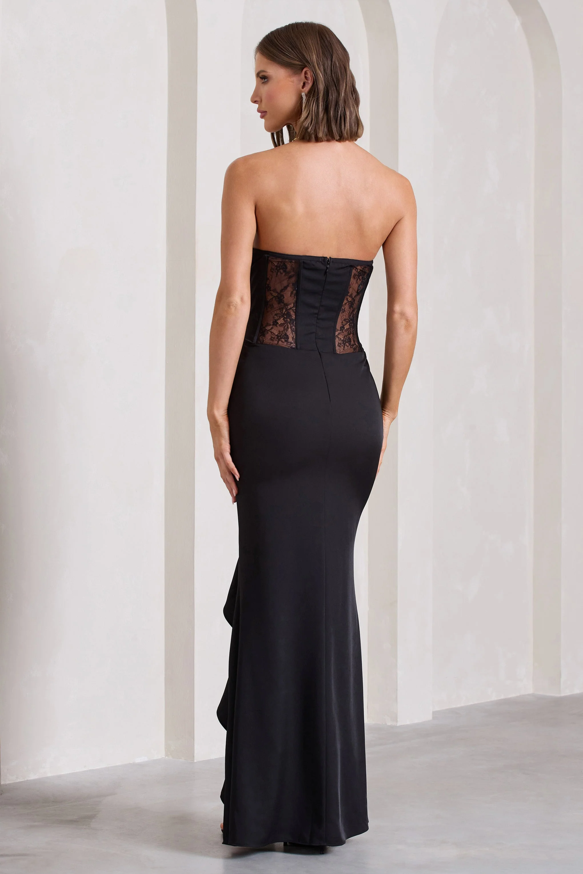 1839-attention-please-black-strapless-lace-panelled-corset-split-maxi-dress-1.webp
