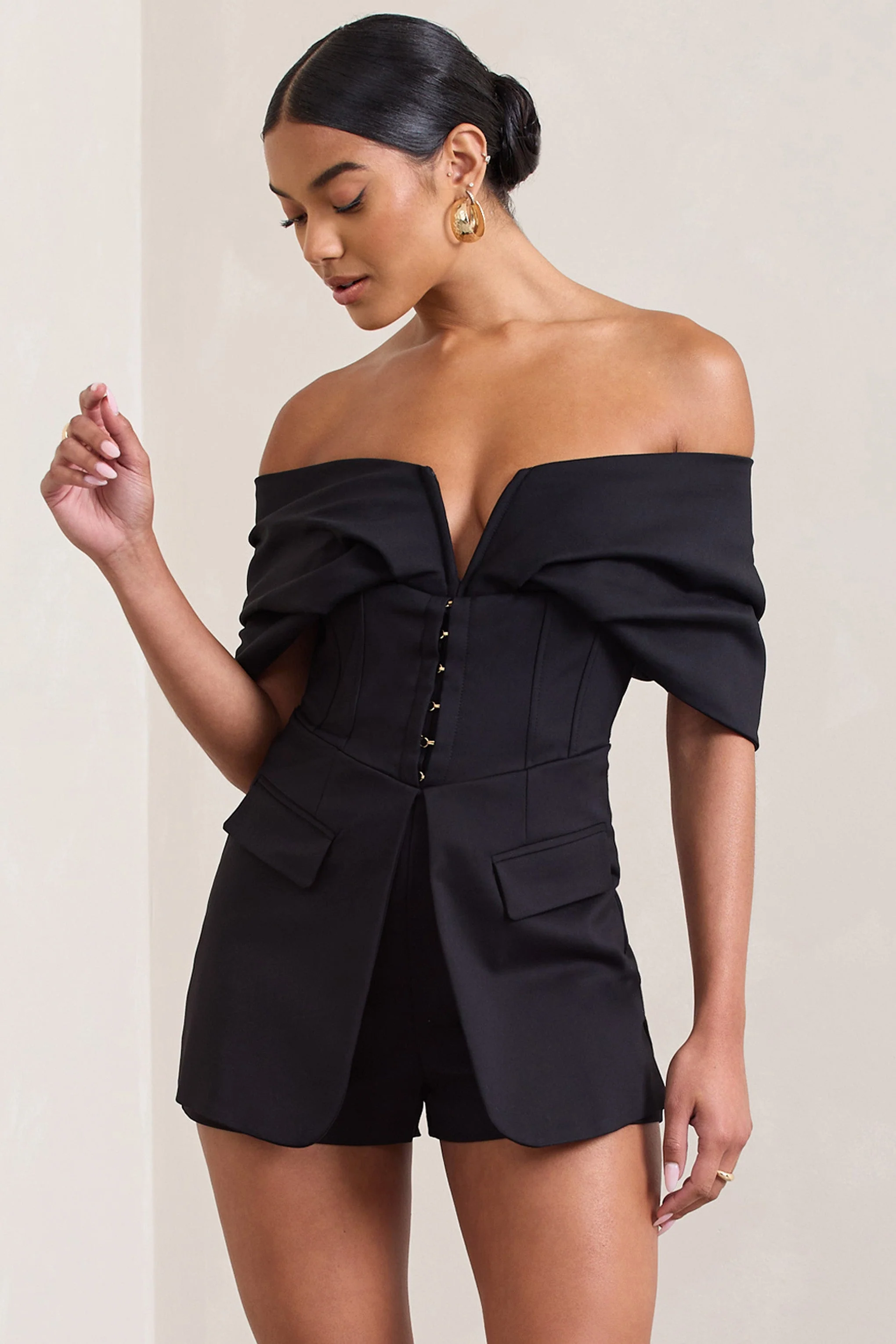 19781-damsel-black-cotton-blend-corset-bardot-playsuit-1.webp