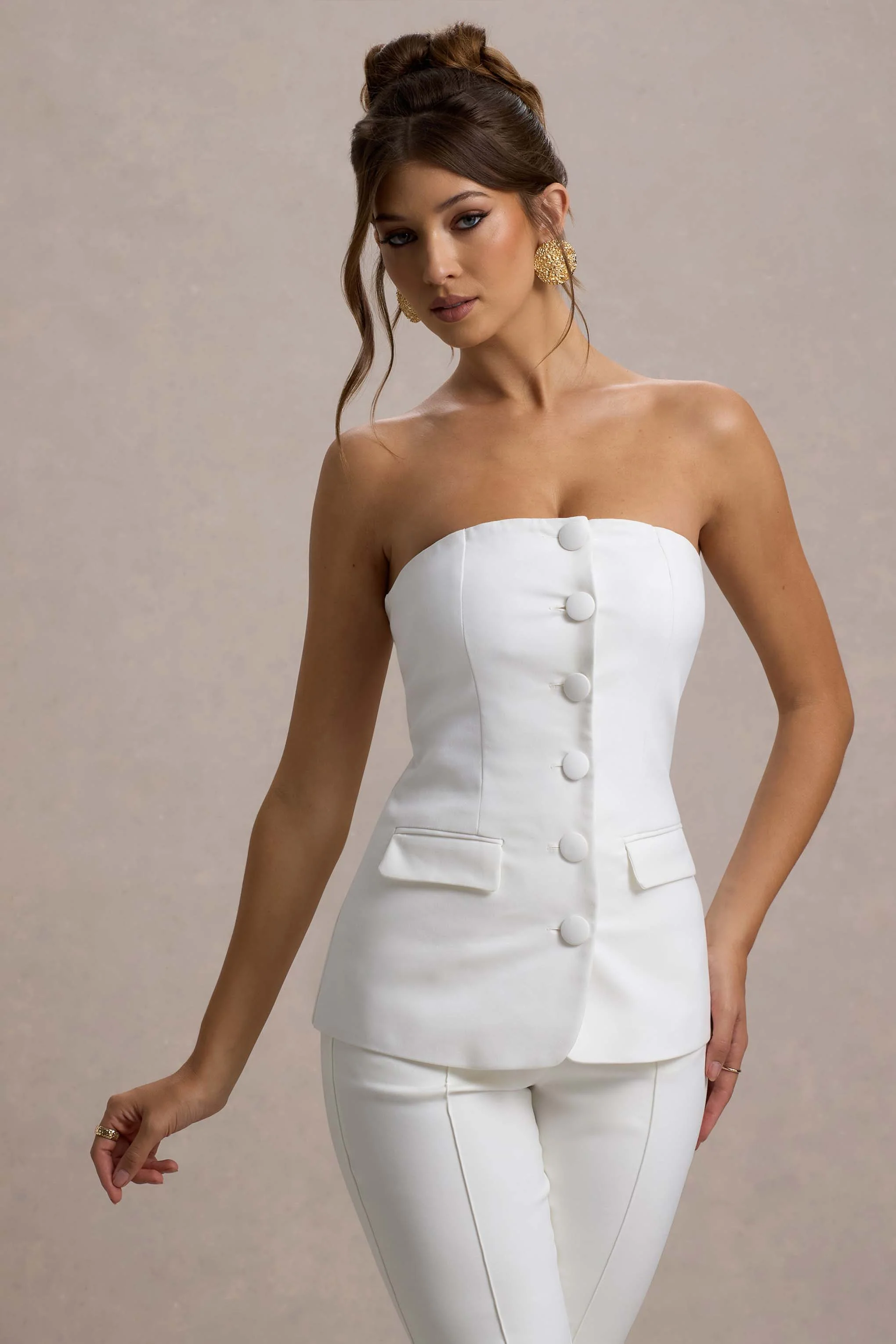 20093-elliana-white-strapless-button-front-tailored-top-1.webp