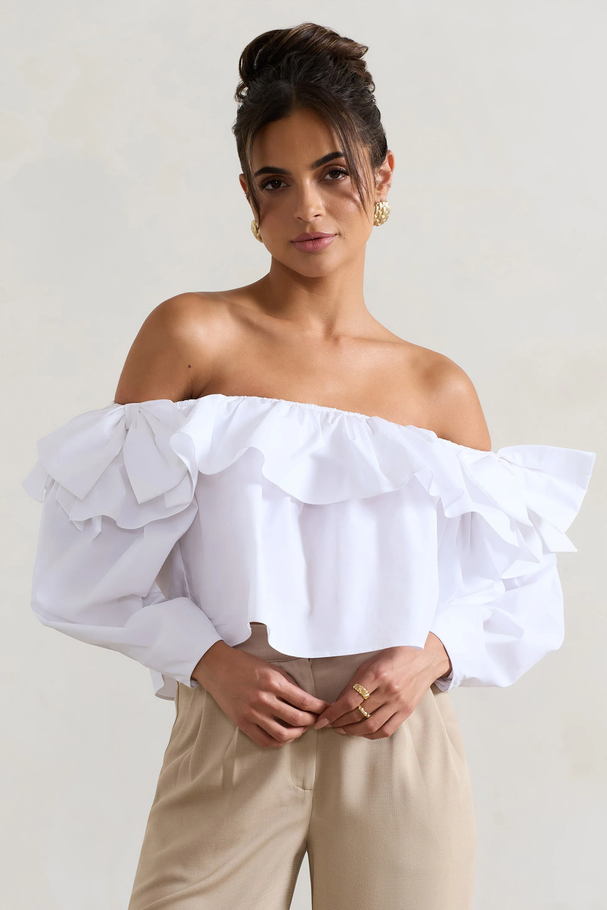 20850-cove-white-bardot-puff-sleeve-ruffle-top-with-bows-1.webp