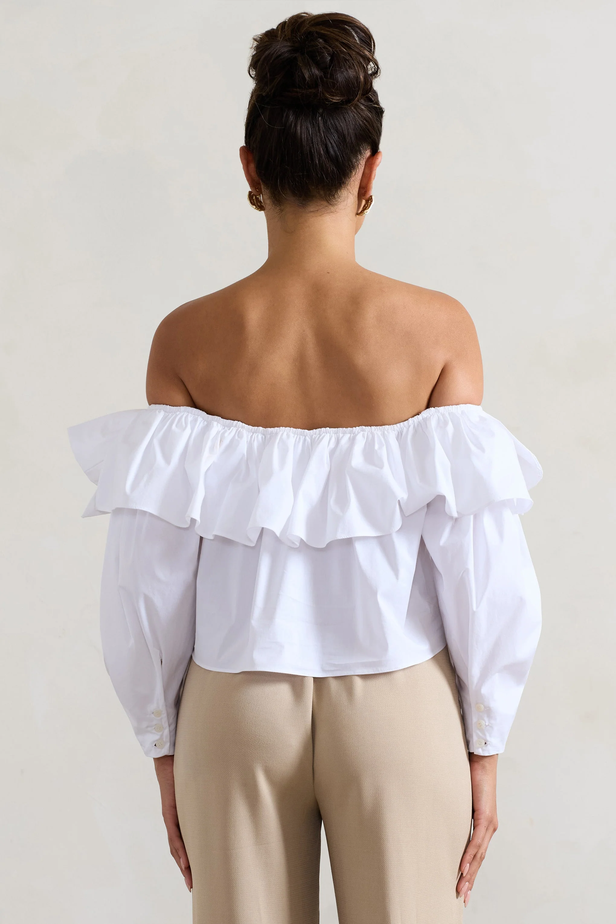 20850-cove-white-bardot-puff-sleeve-ruffle-top-with-bows-1.webp